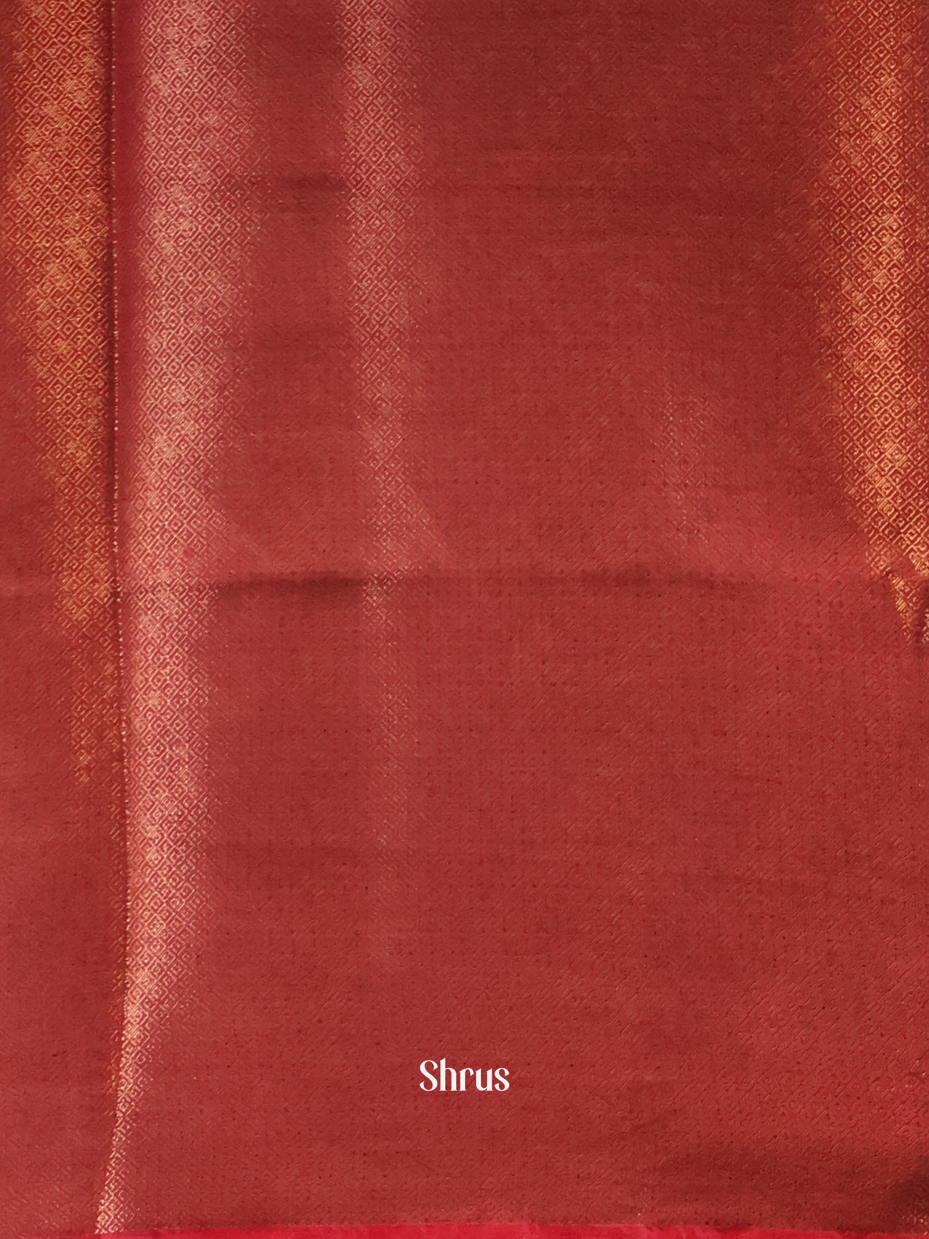 Green & Maroon- Semi Jute Saree - Shop on Shrus.com