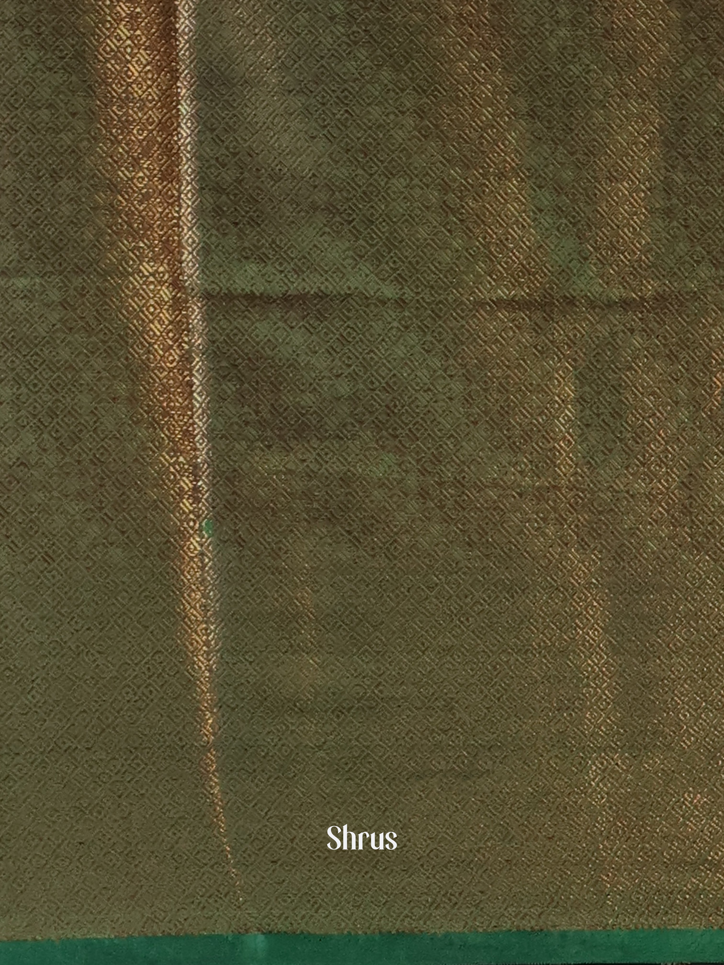 Red & Green - Semi Jute Saree - Shop on Shrus.com