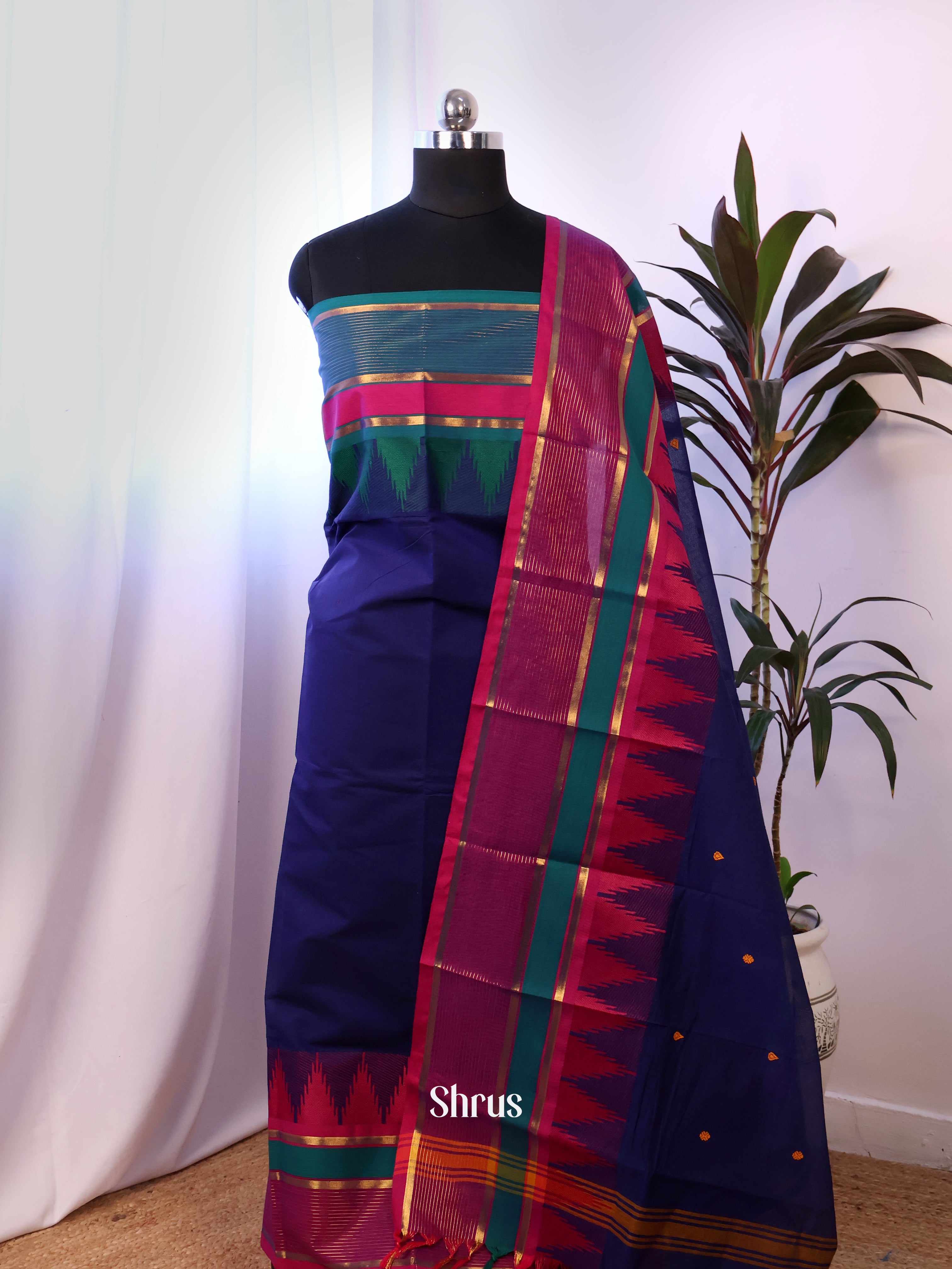 CJS18274 - chettinad top & dupatta combo - Shop on Shrus.com