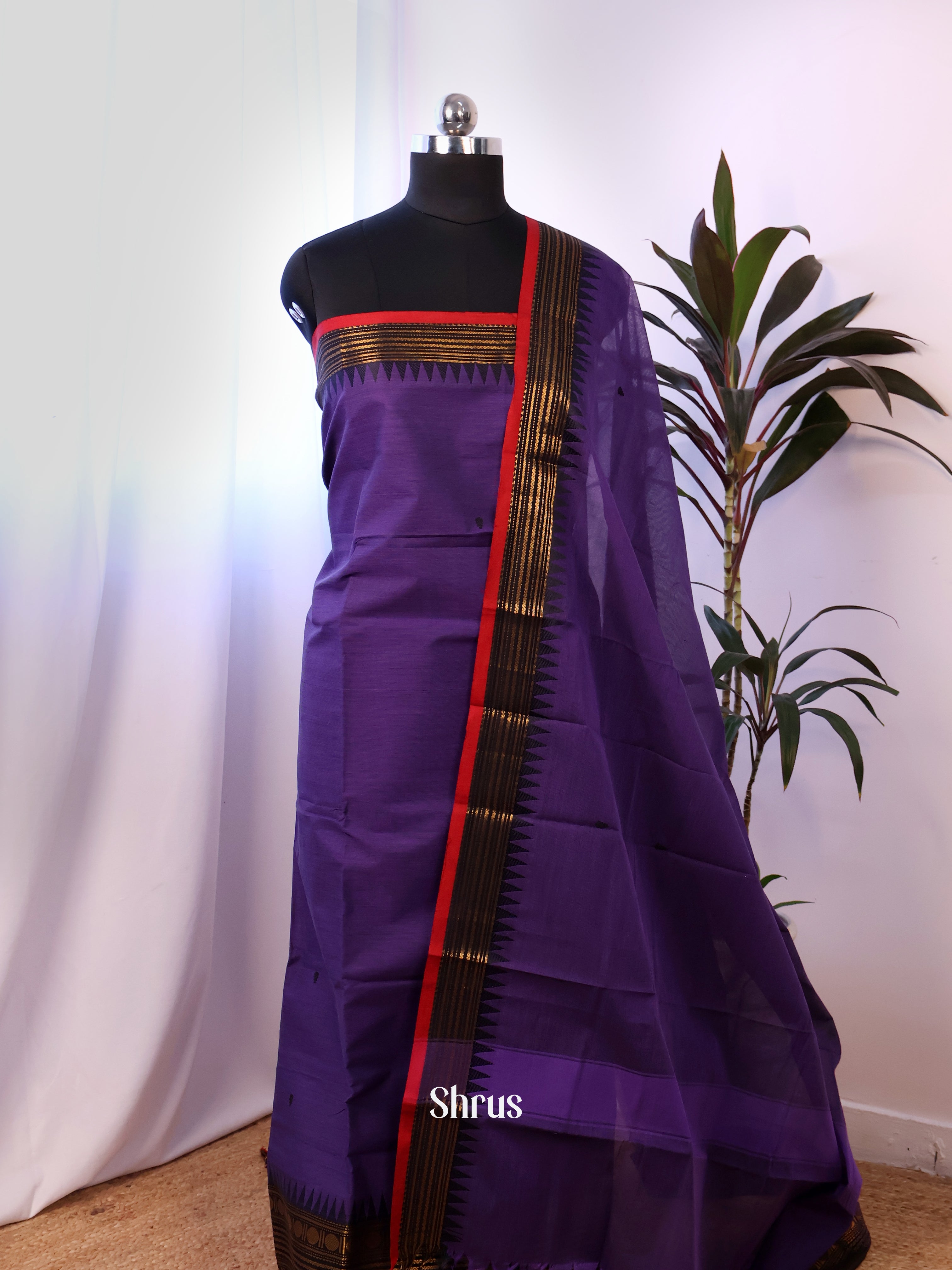 Violet - chettinad top & dupatta combo - Shop on Shrus.com