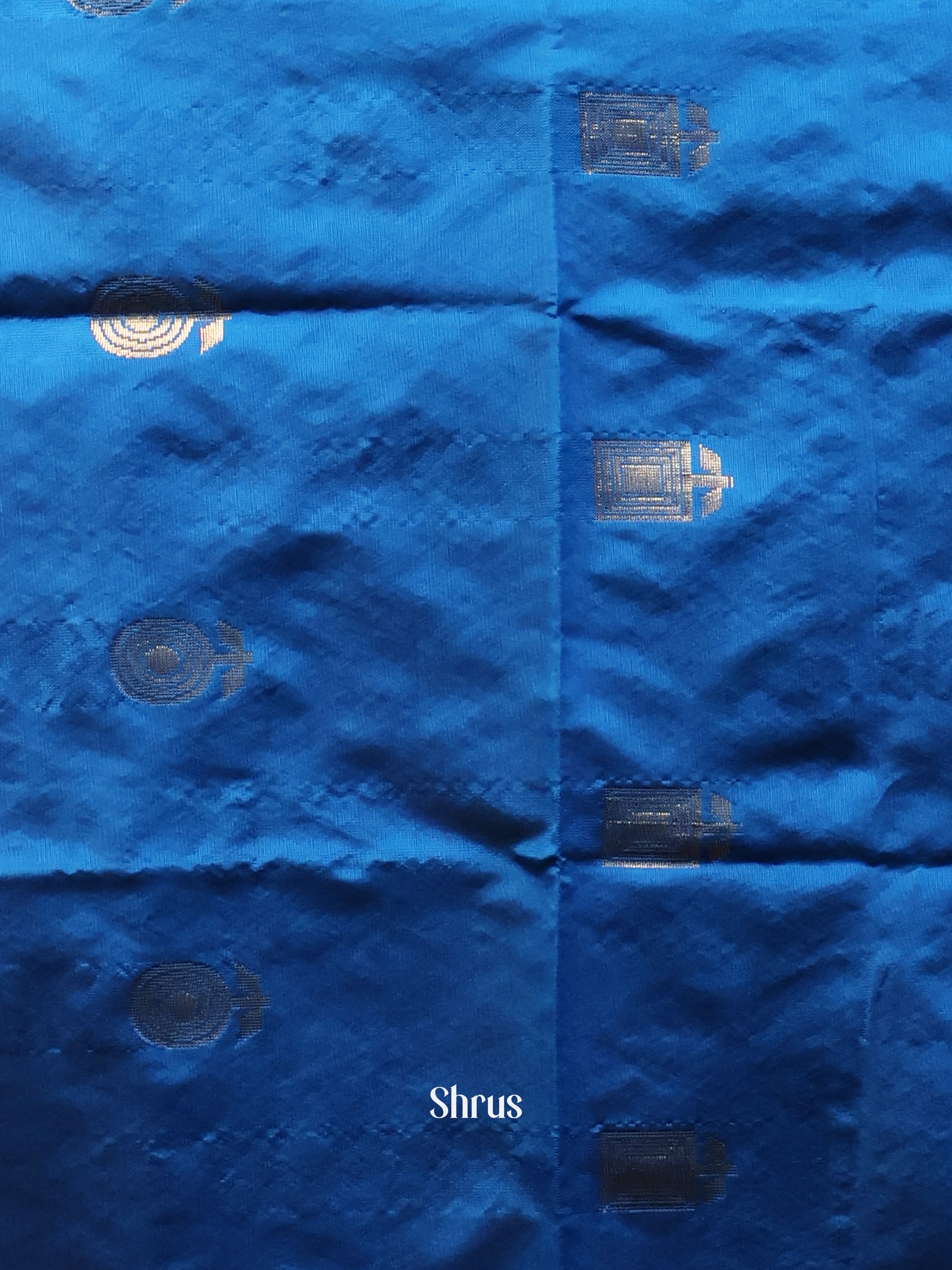 Blue & Maroon- semi softsilk salwar - Shop on Shrus.com