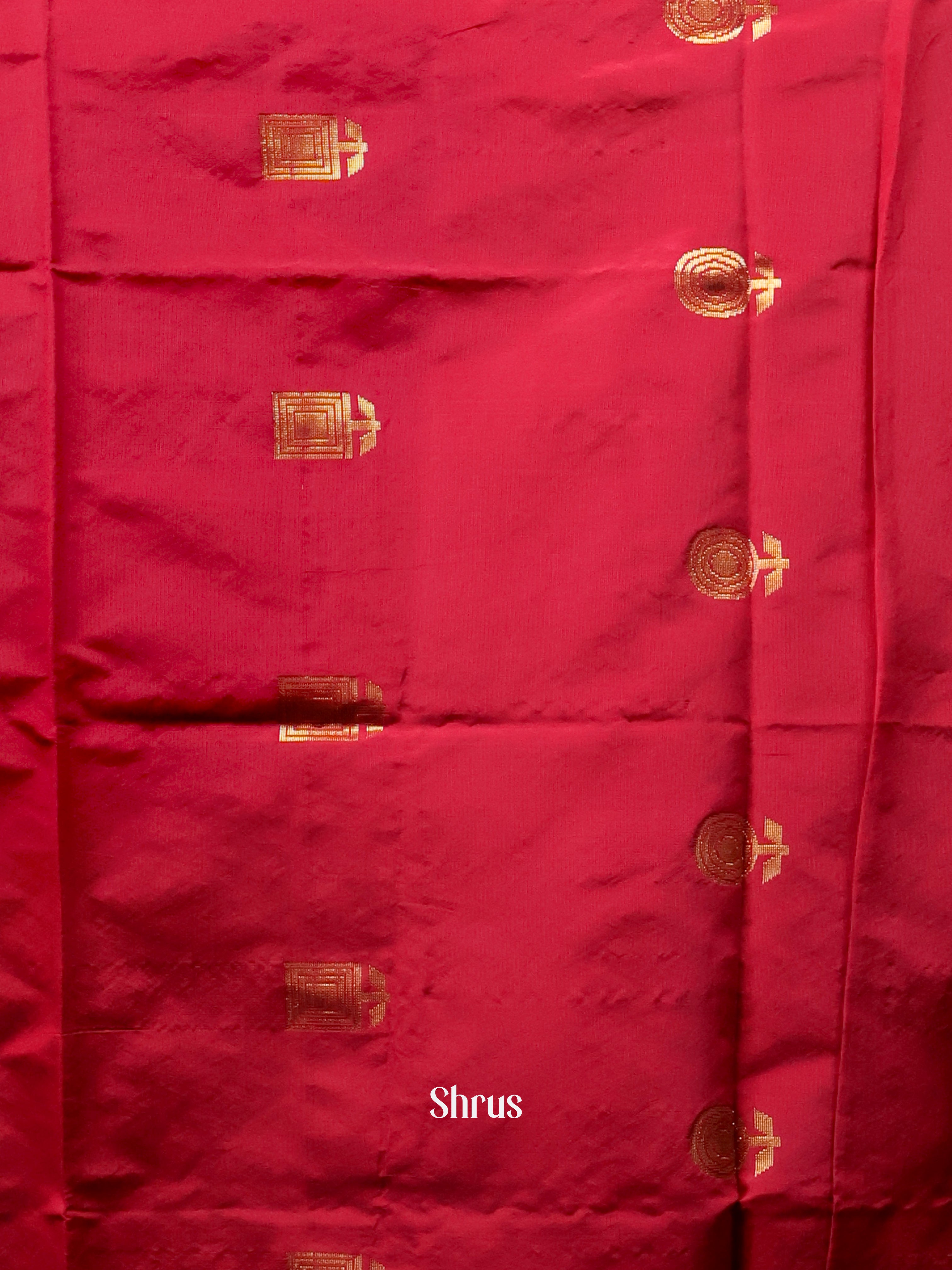 Red & Blue- semi softsilk salwar - Shop on Shrus.com