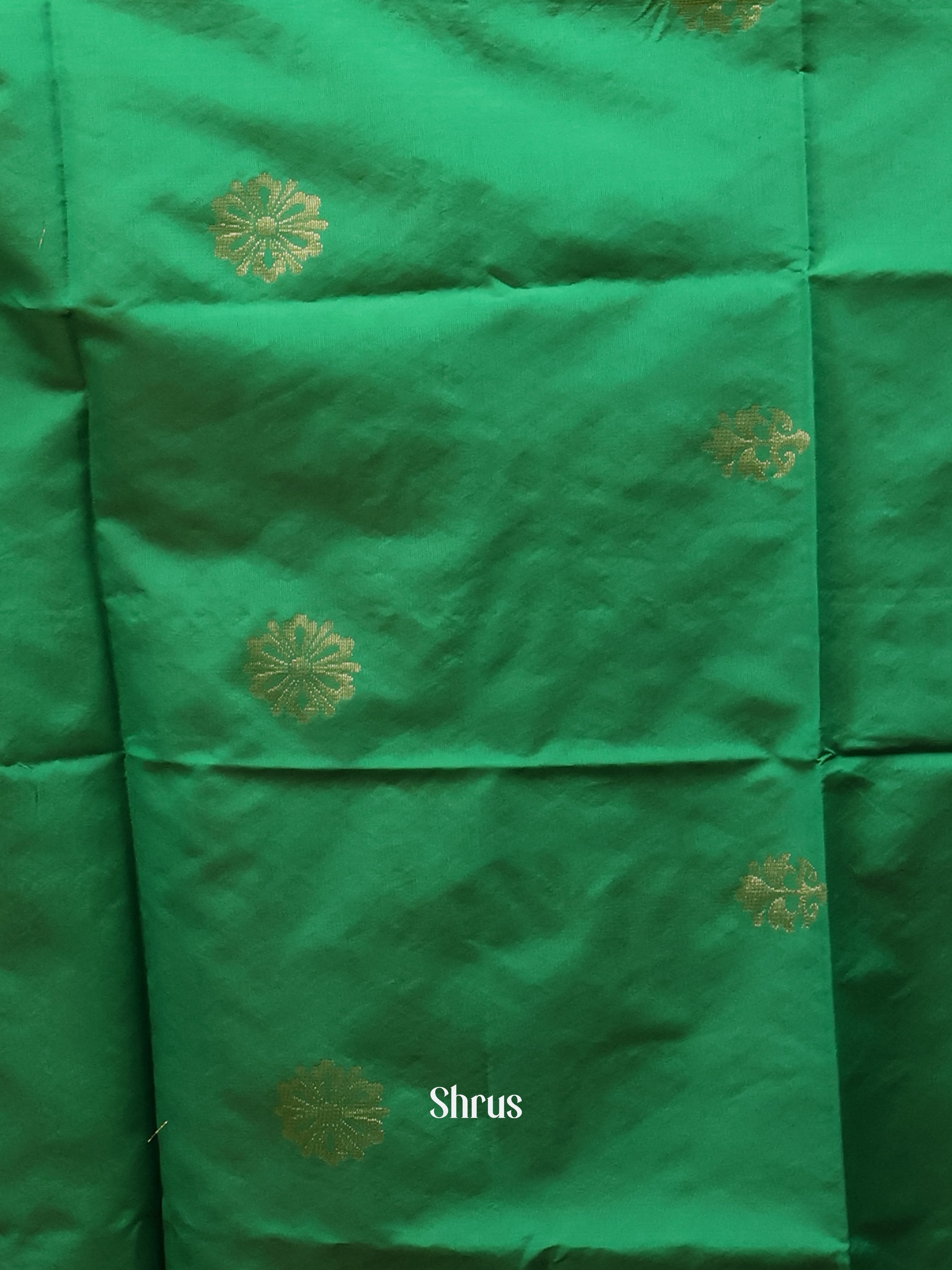Green & Gold - semi softsilk salwar - Shop on Shrus.com