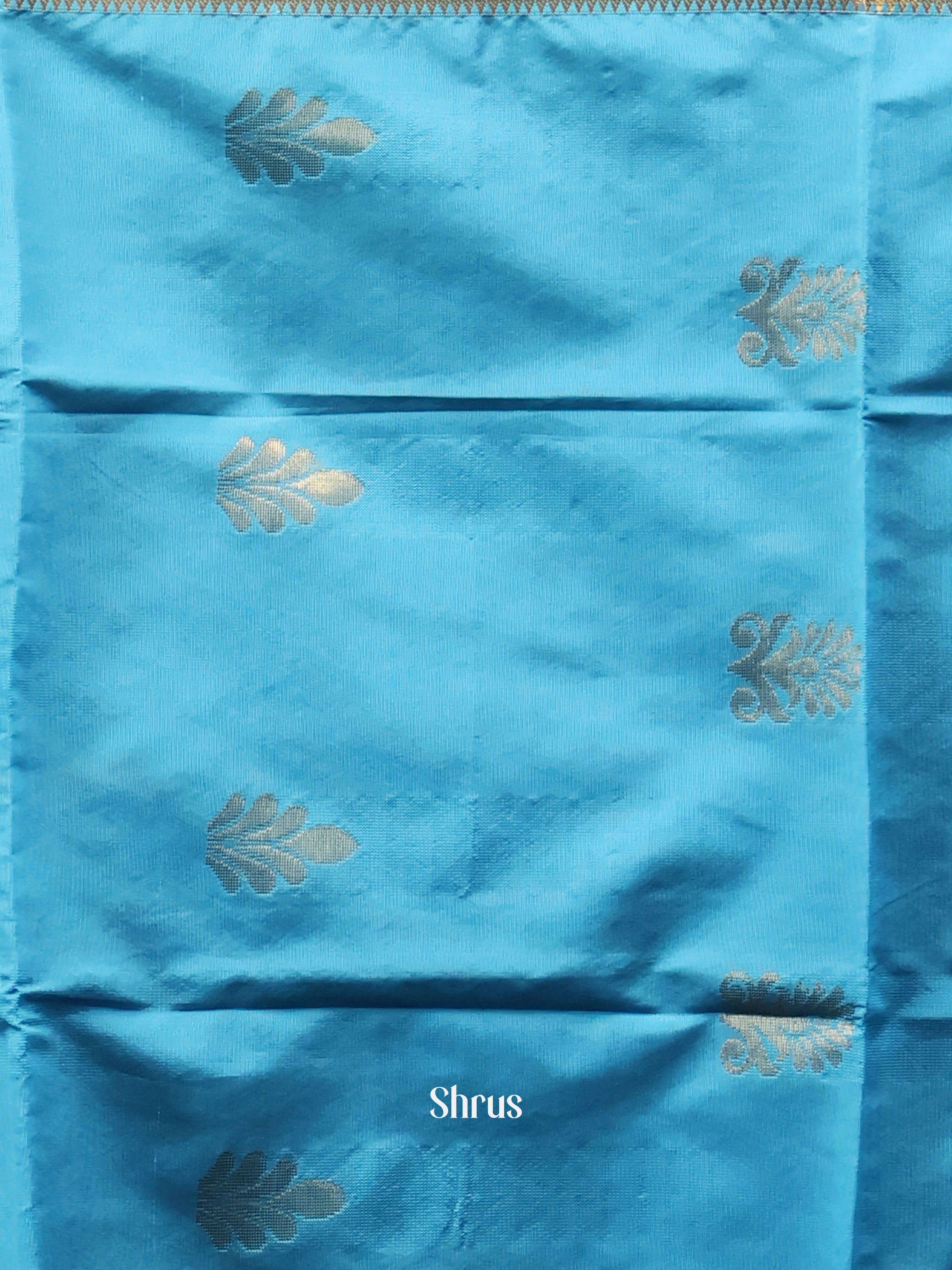 Blue & Brown - semi softsilk salwar - Shop on Shrus.com