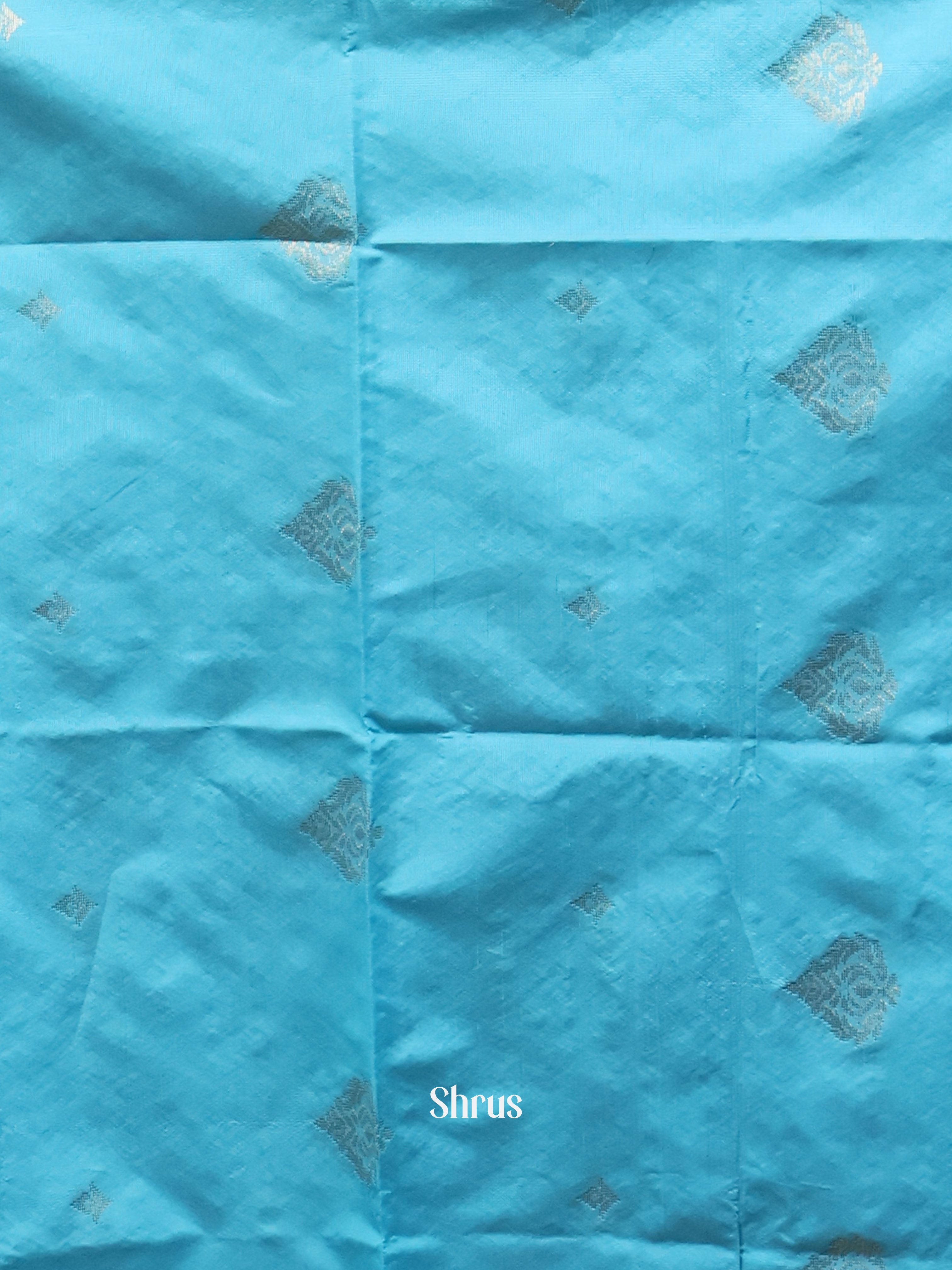 Blue & Brown - semi softsilk salwar - Shop on Shrus.com
