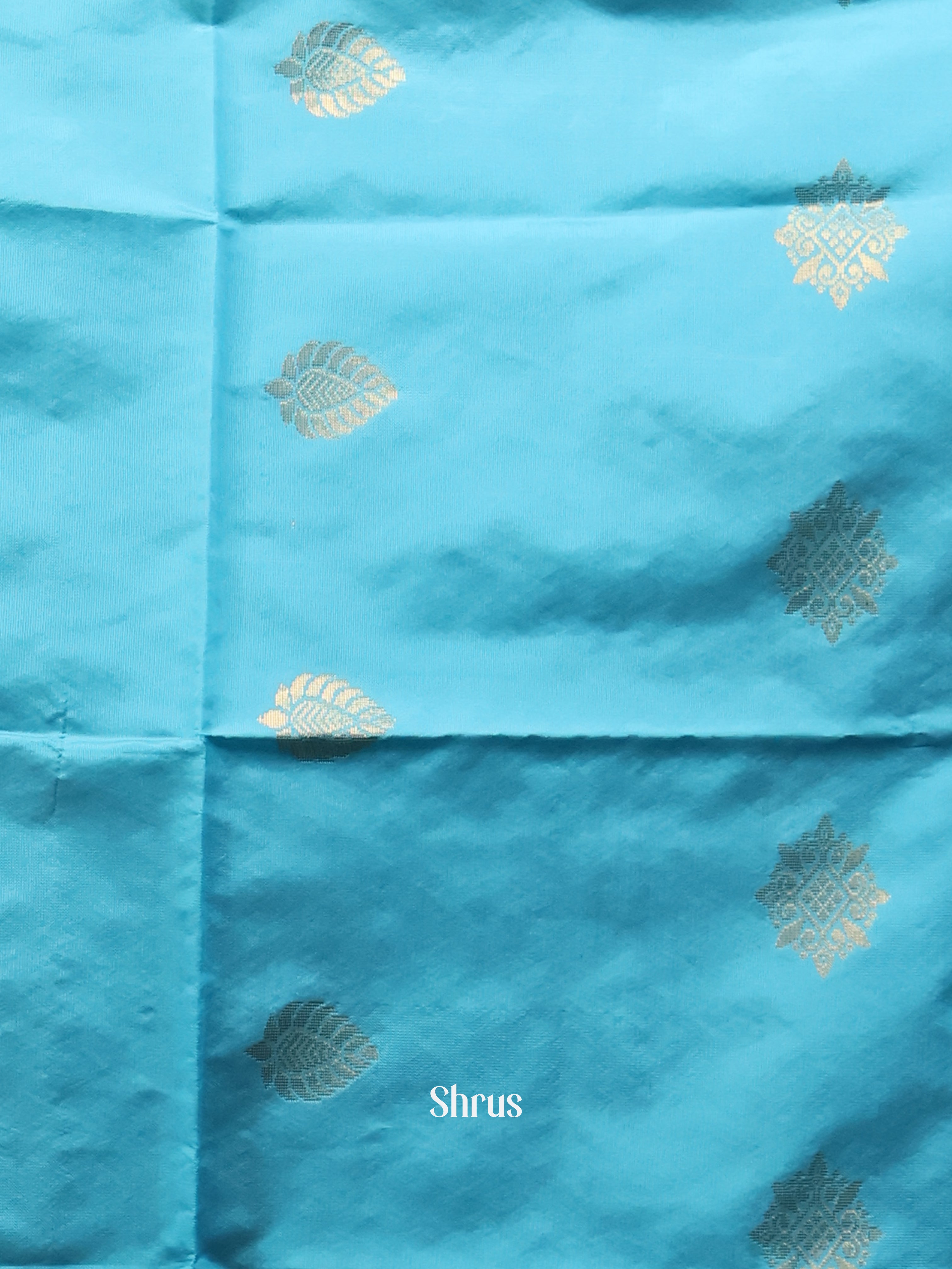 Blue & Brown - semi softsilk salwar - Shop on Shrus.com