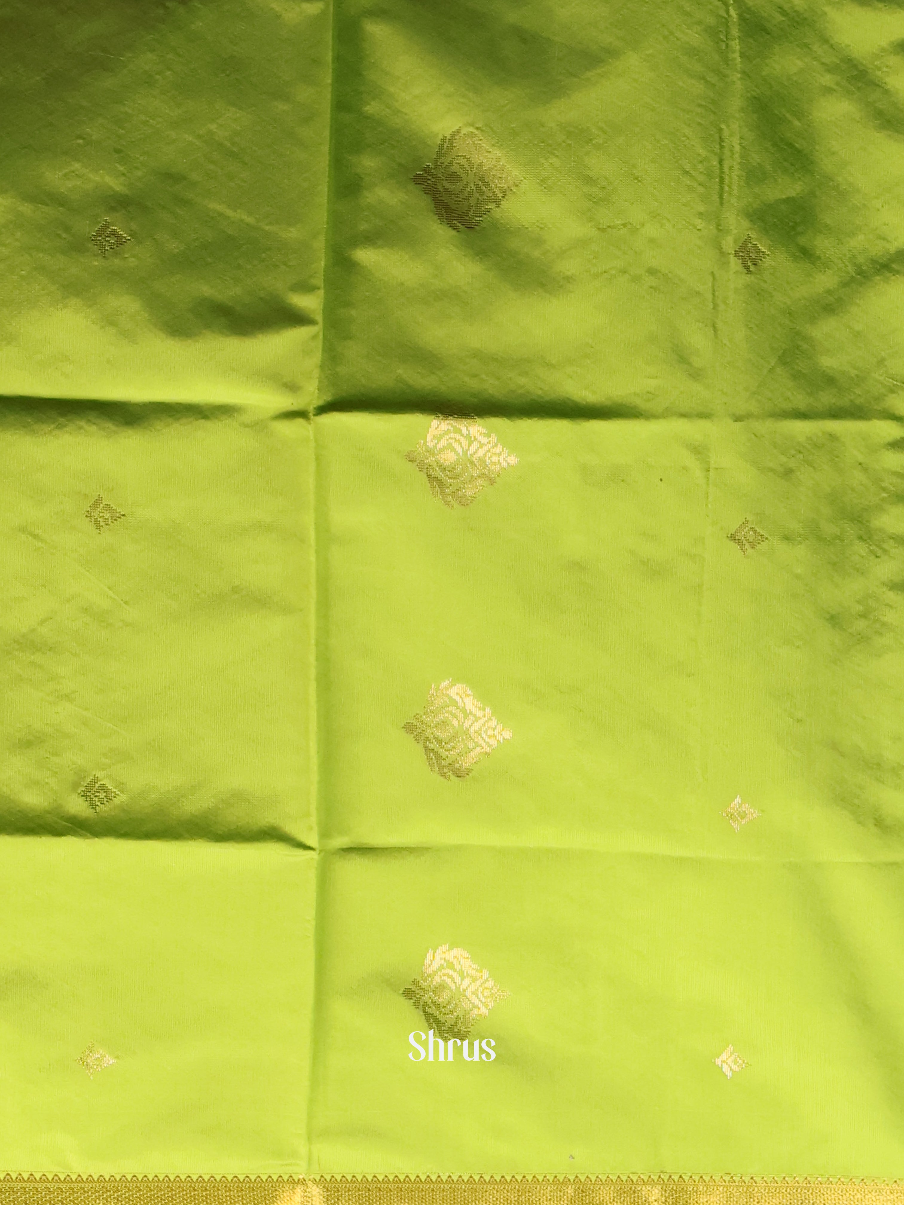 Green & Gold - semi softsilk salwar - Shop on Shrus.com