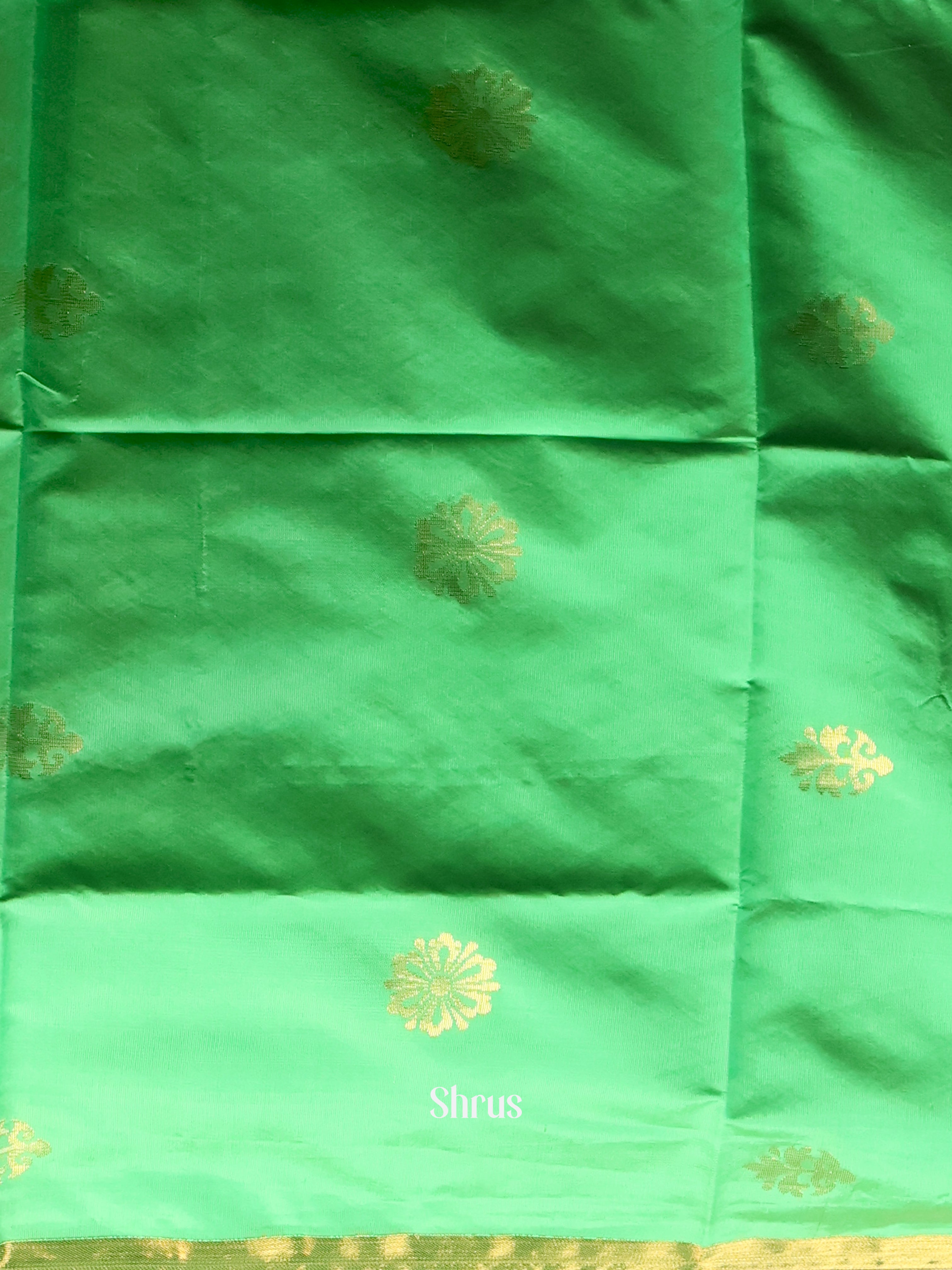 Pista Green & Green - semi softsilk salwar - Shop on Shrus.com