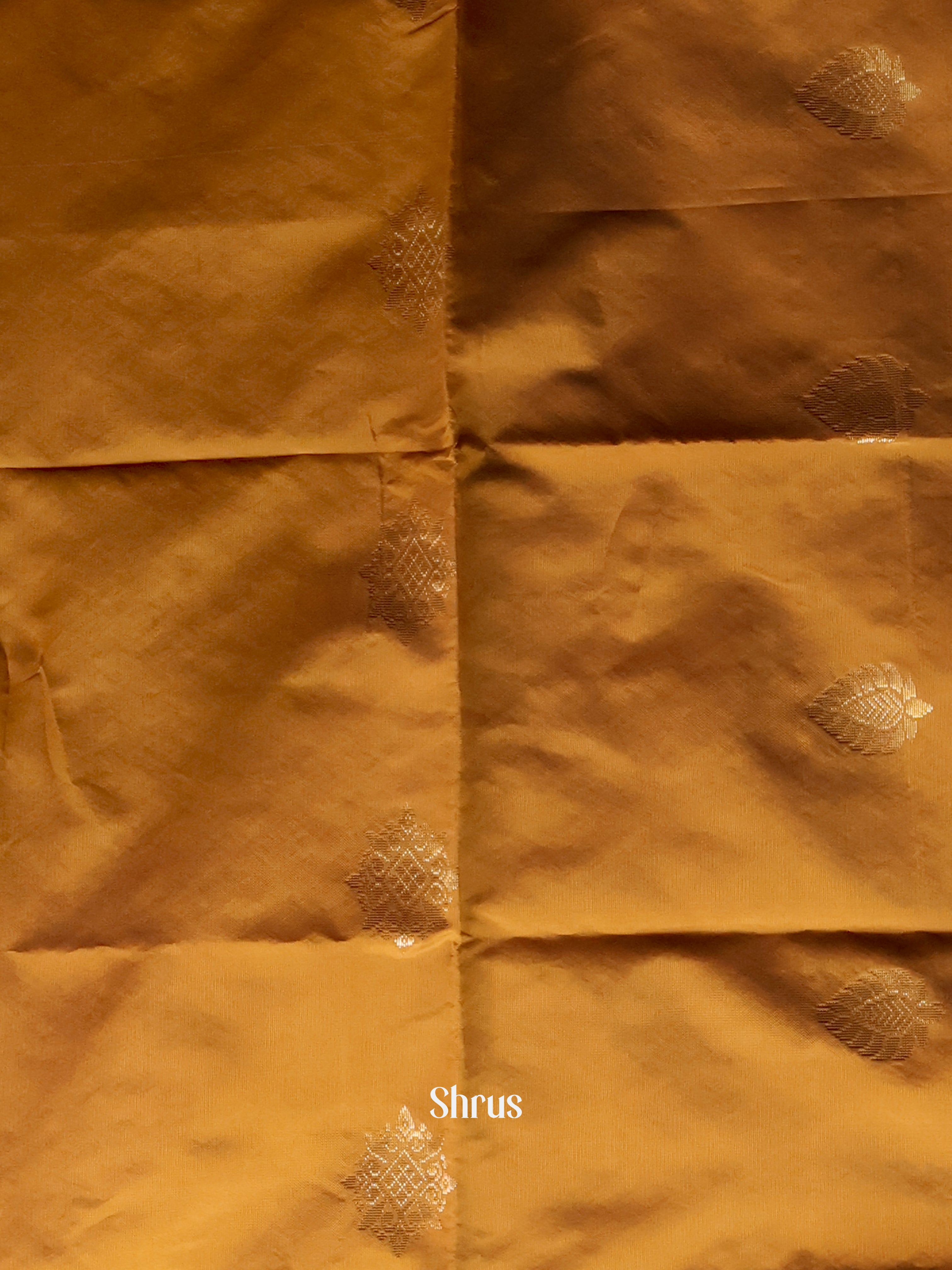 Brown & Blue - semi softsilk salwar - Shop on Shrus.com