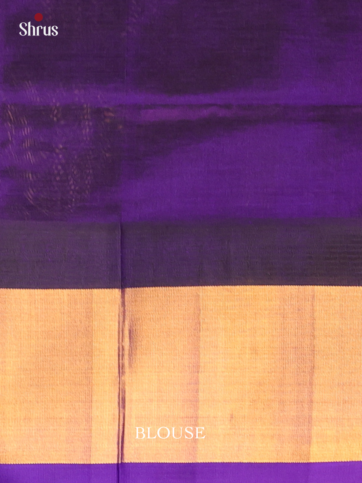 Orange & Violet- Silk Cotton Saree - Shop on Shrus.com