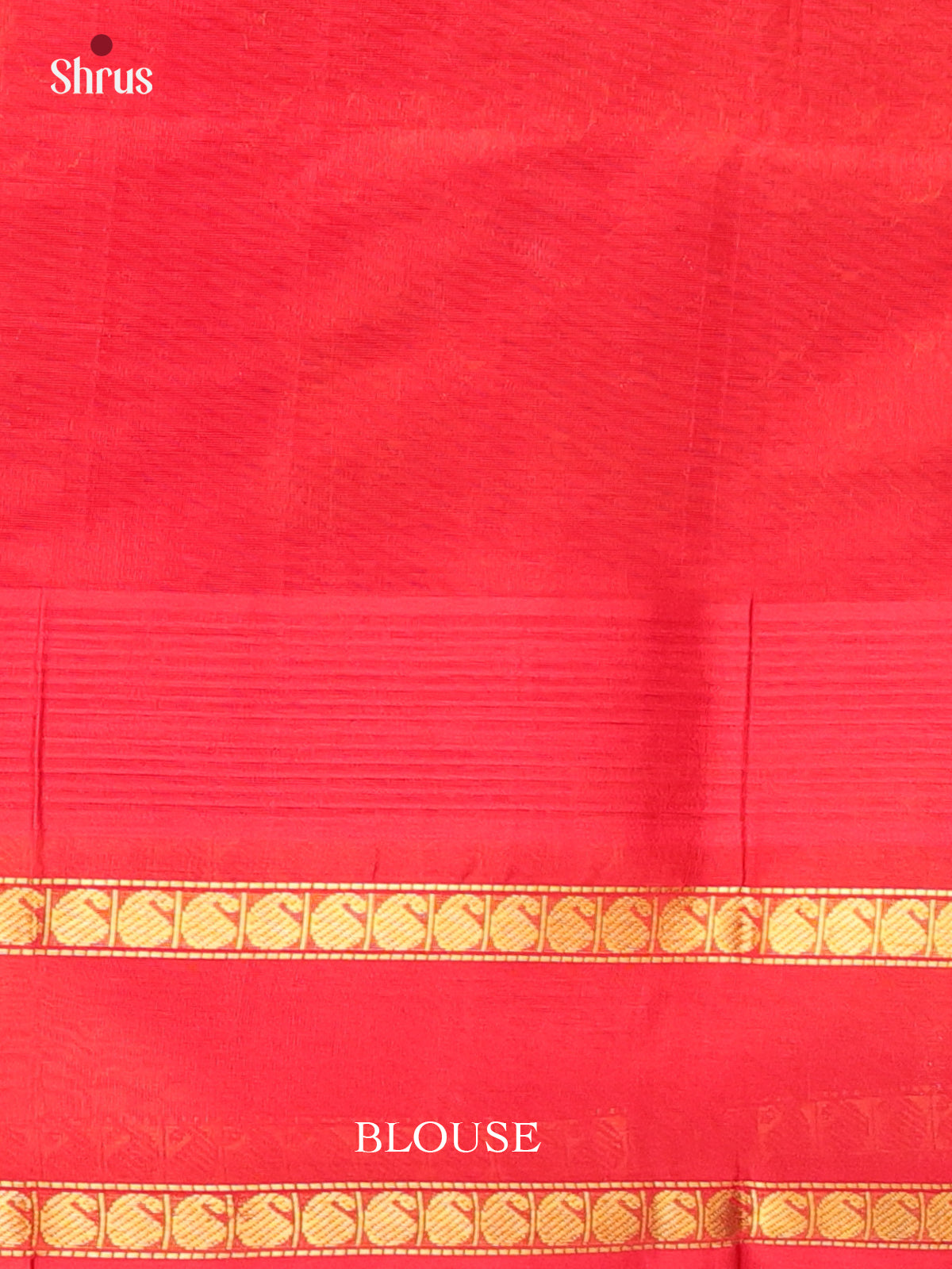 Green & Red - Silk Cotton Saree - Shop on Shrus.com