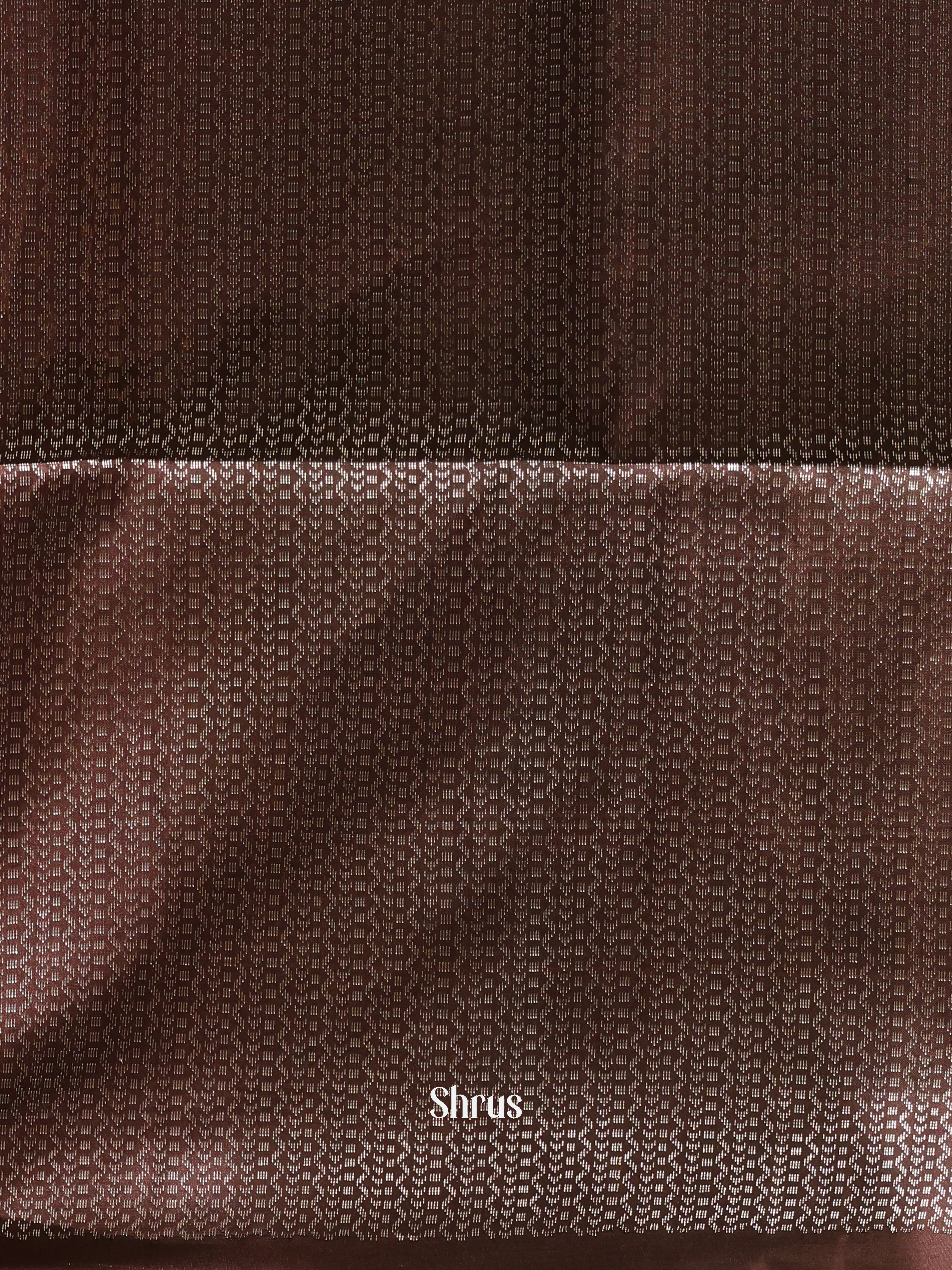 Green & Brown - Soft silk Saree - Shop on Shrus.com