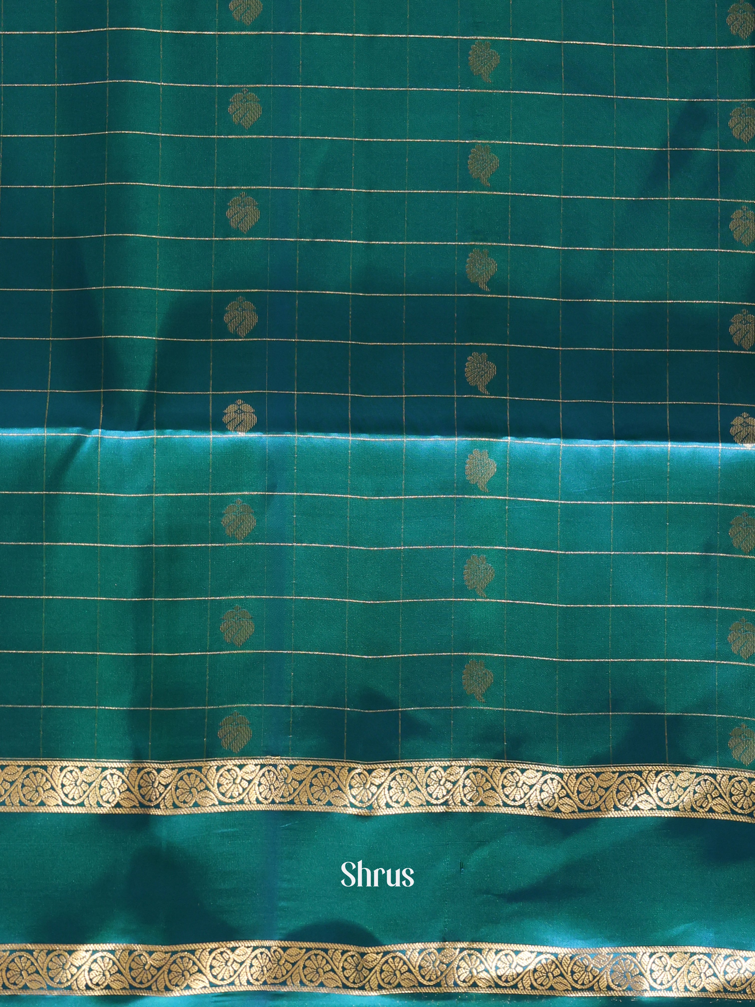 Violet & Blue - Soft silk Saree - Shop on Shrus.com