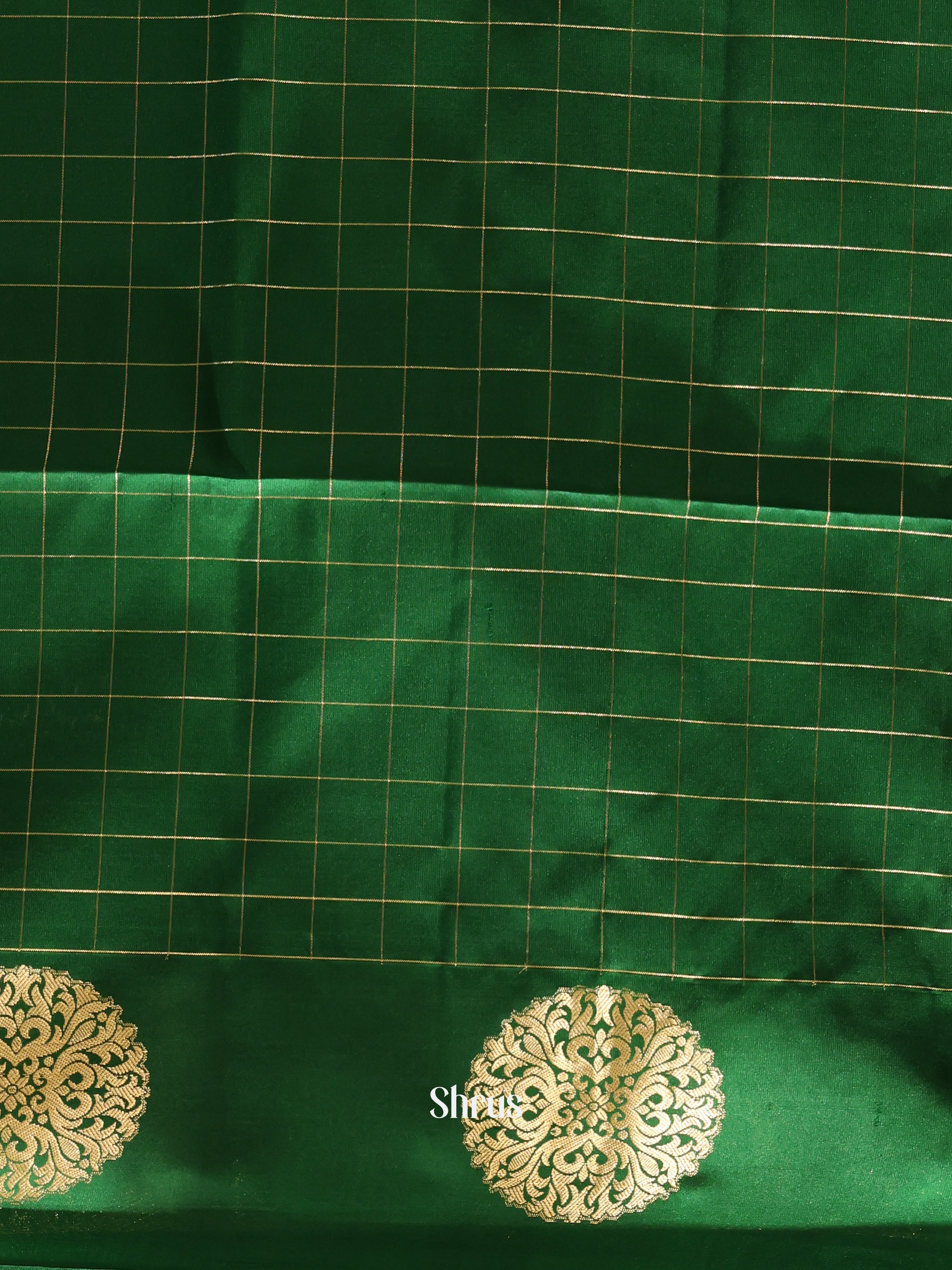 Pink & Green - Soft silk Saree - Shop on Shrus.com