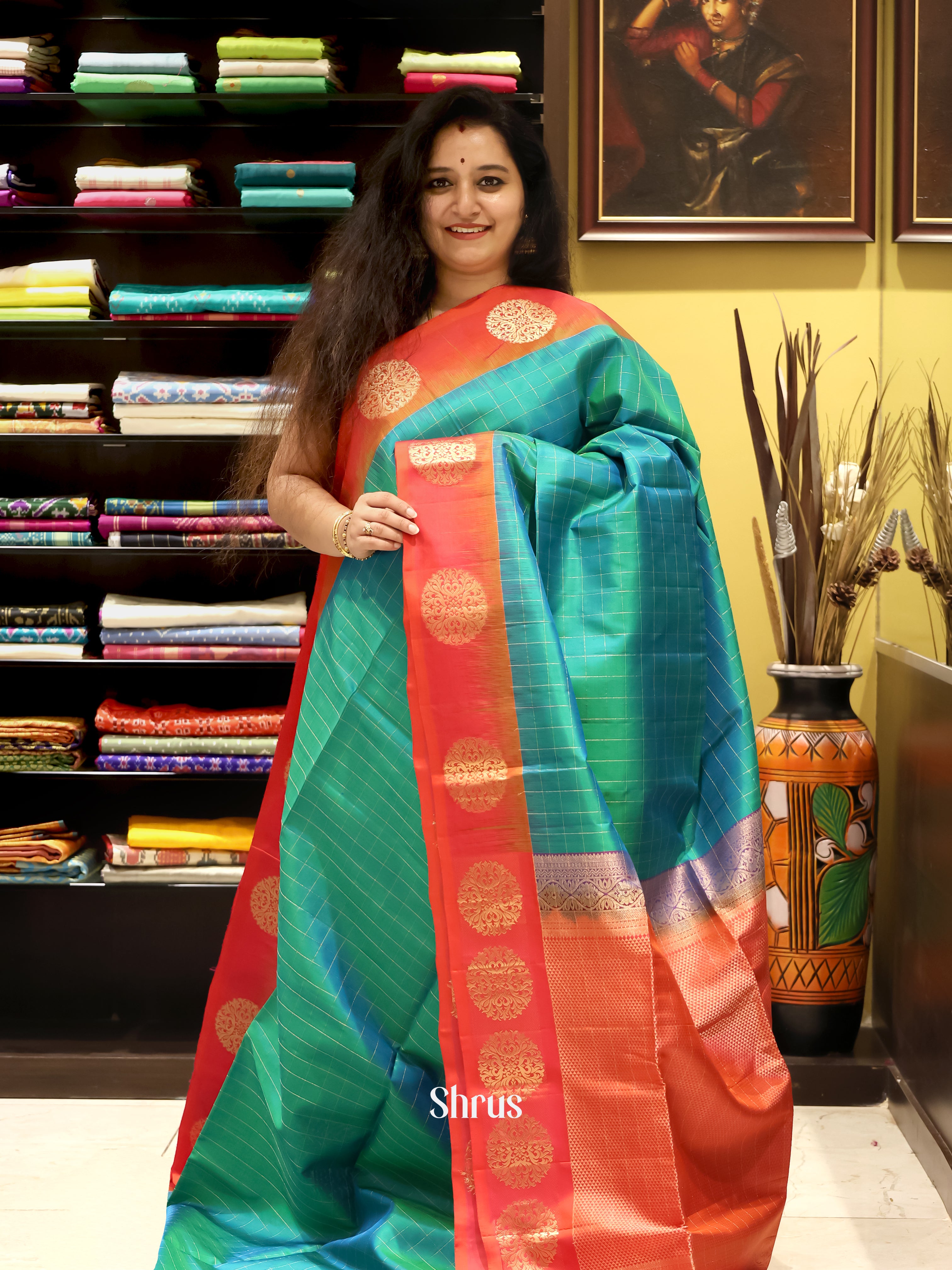 CJS21144 - Soft Silk Saree - Shop on Shrus.com