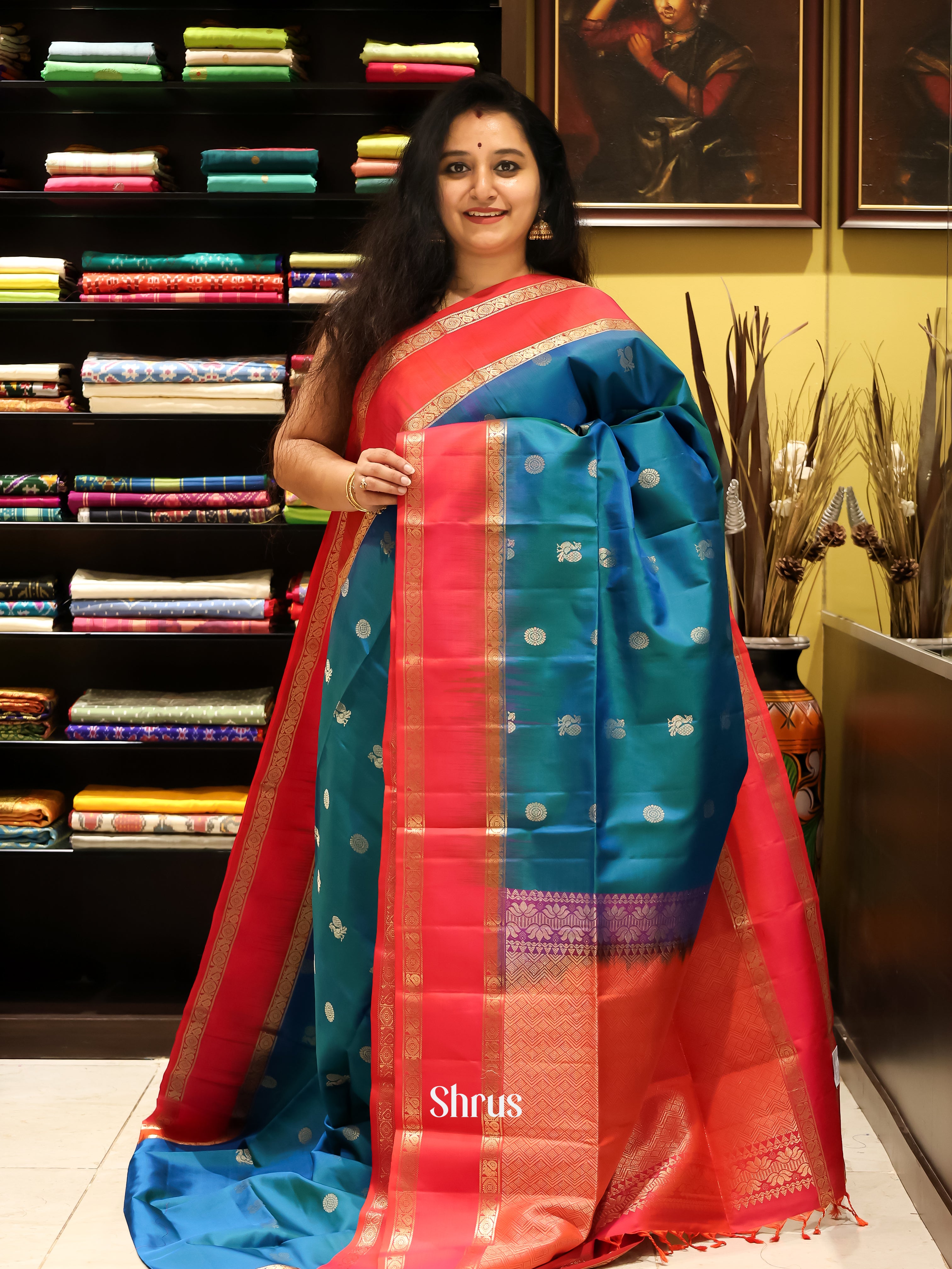 CJS21149 - Soft silk Saree - Shop on Shrus.com