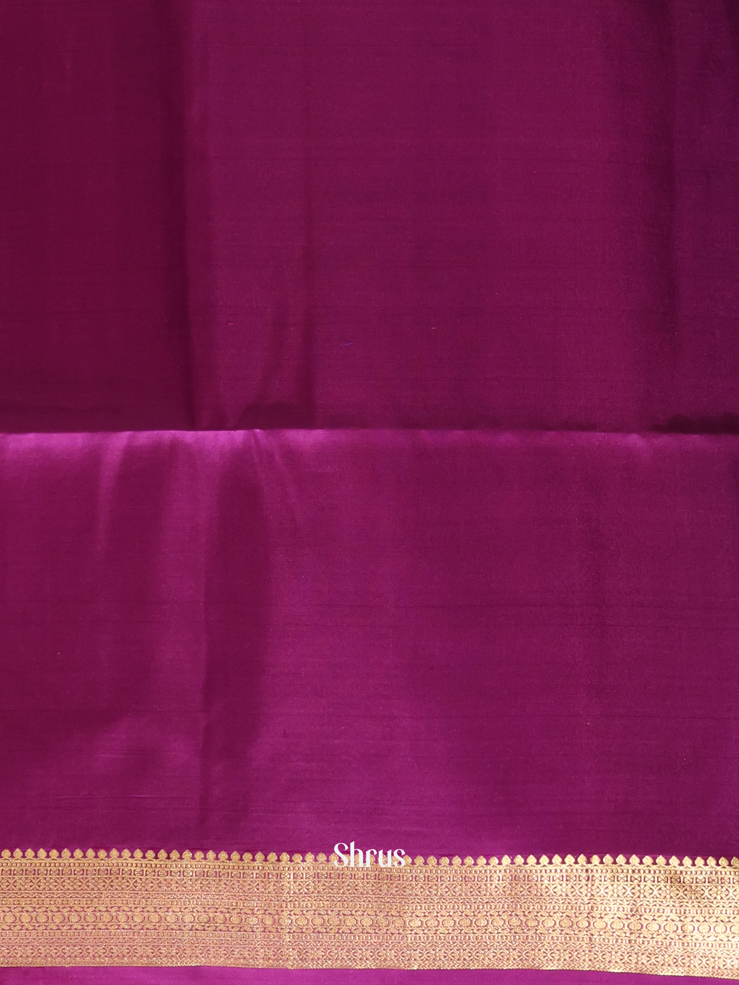 Teal Green & Purple - Soft silk Saree - Shop on Shrus.com