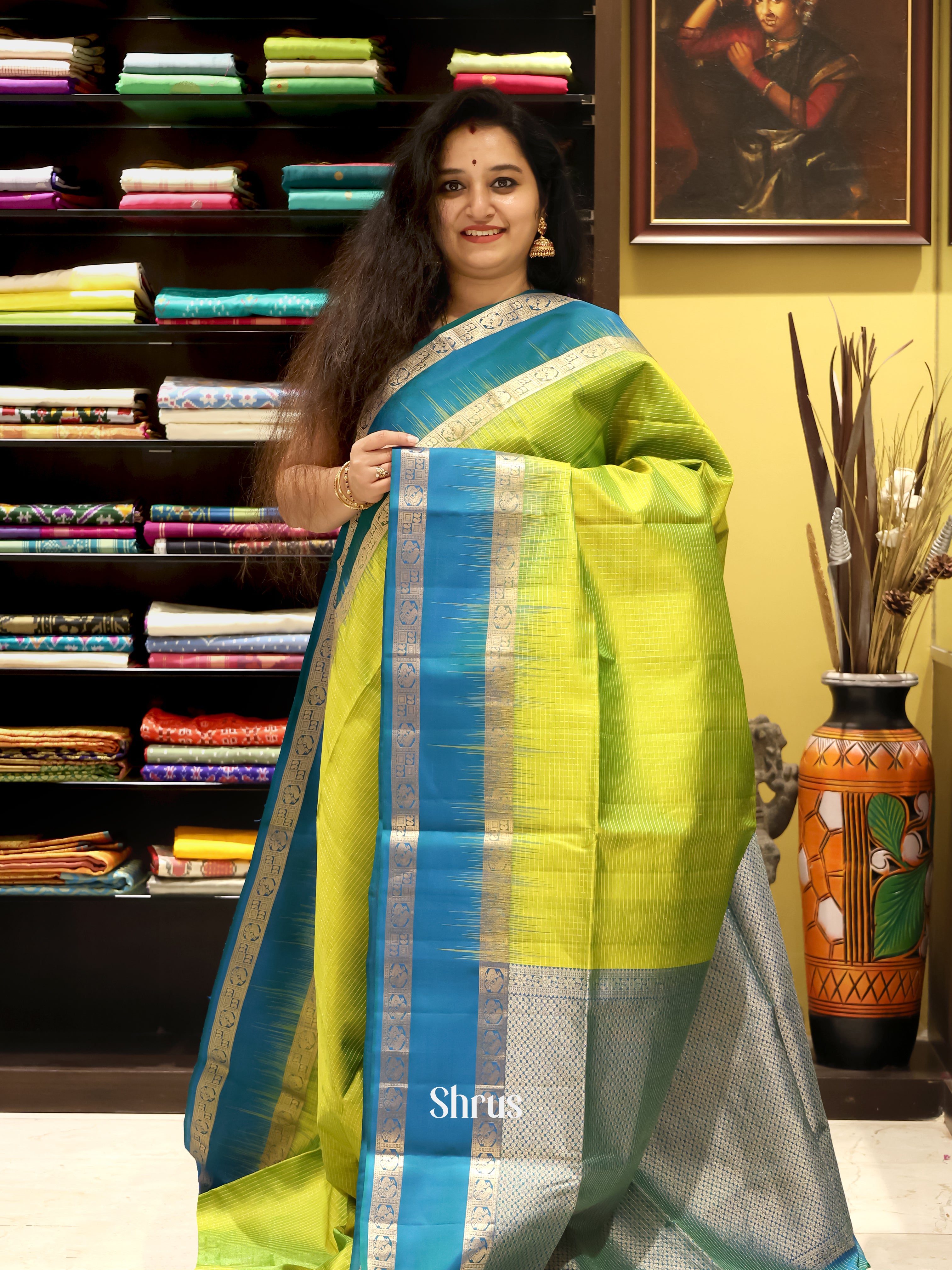 CJS21157 - Soft Silk Saree - Shop on Shrus.com