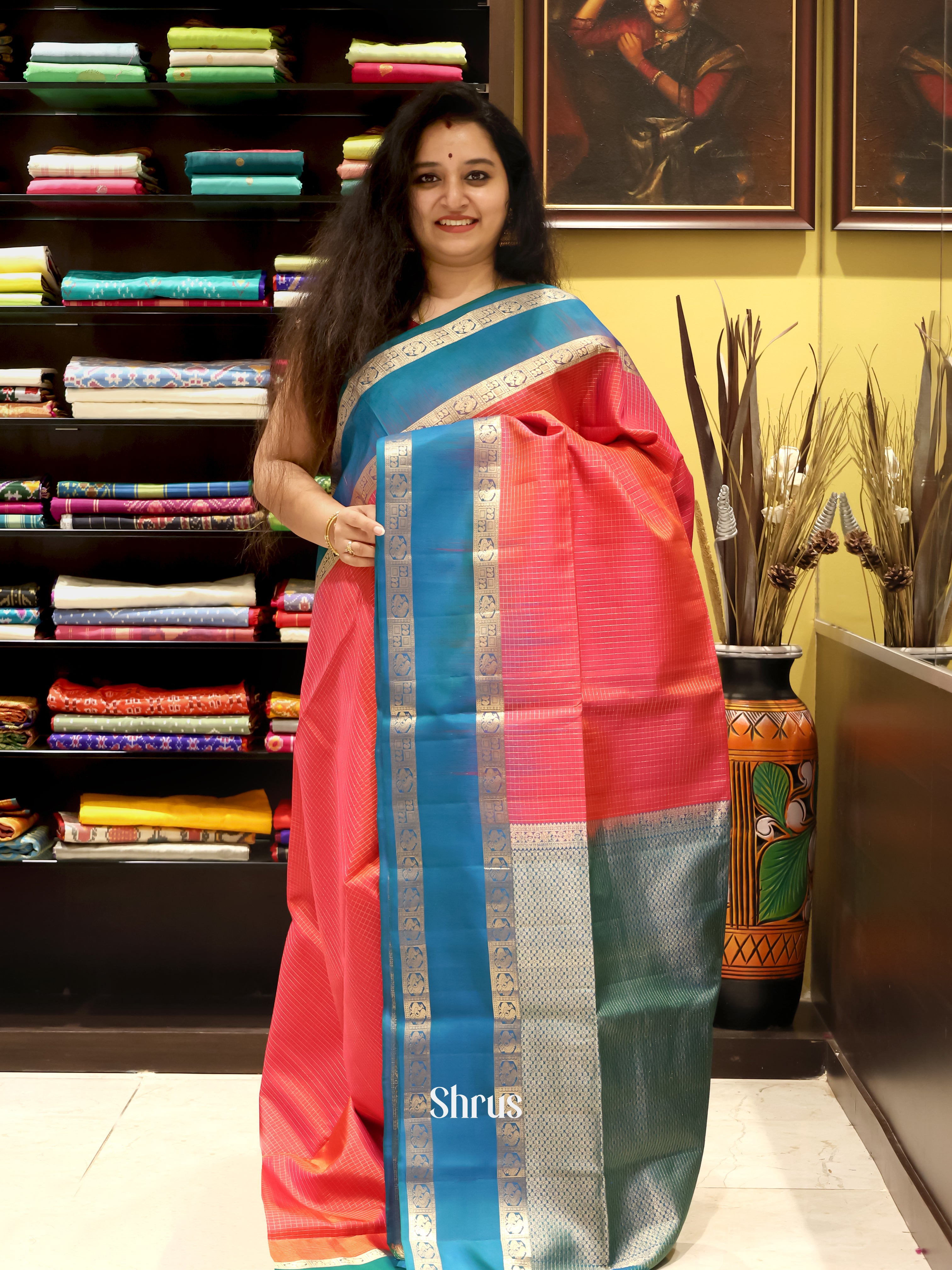CJS21159 - Soft Silk Saree - Shop on Shrus.com