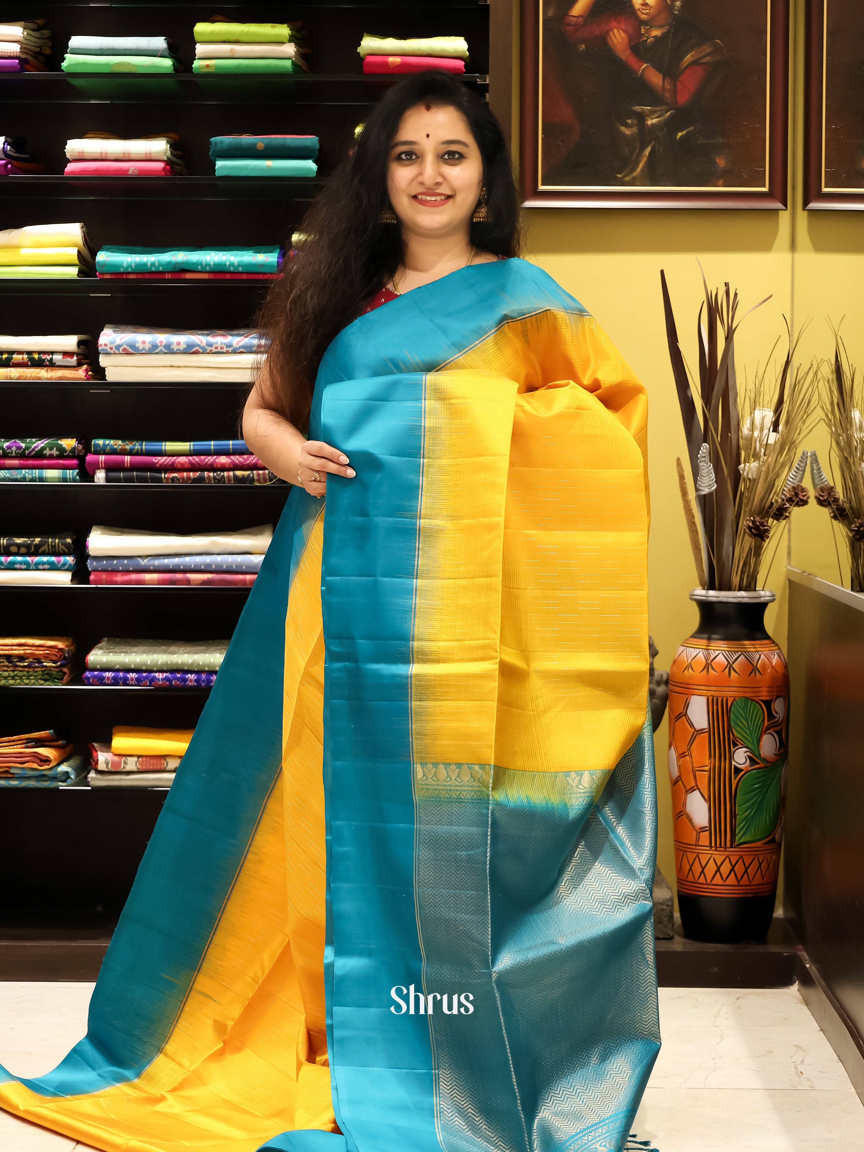 CJS21169 - Soft silk Saree - Shop on Shrus.com
