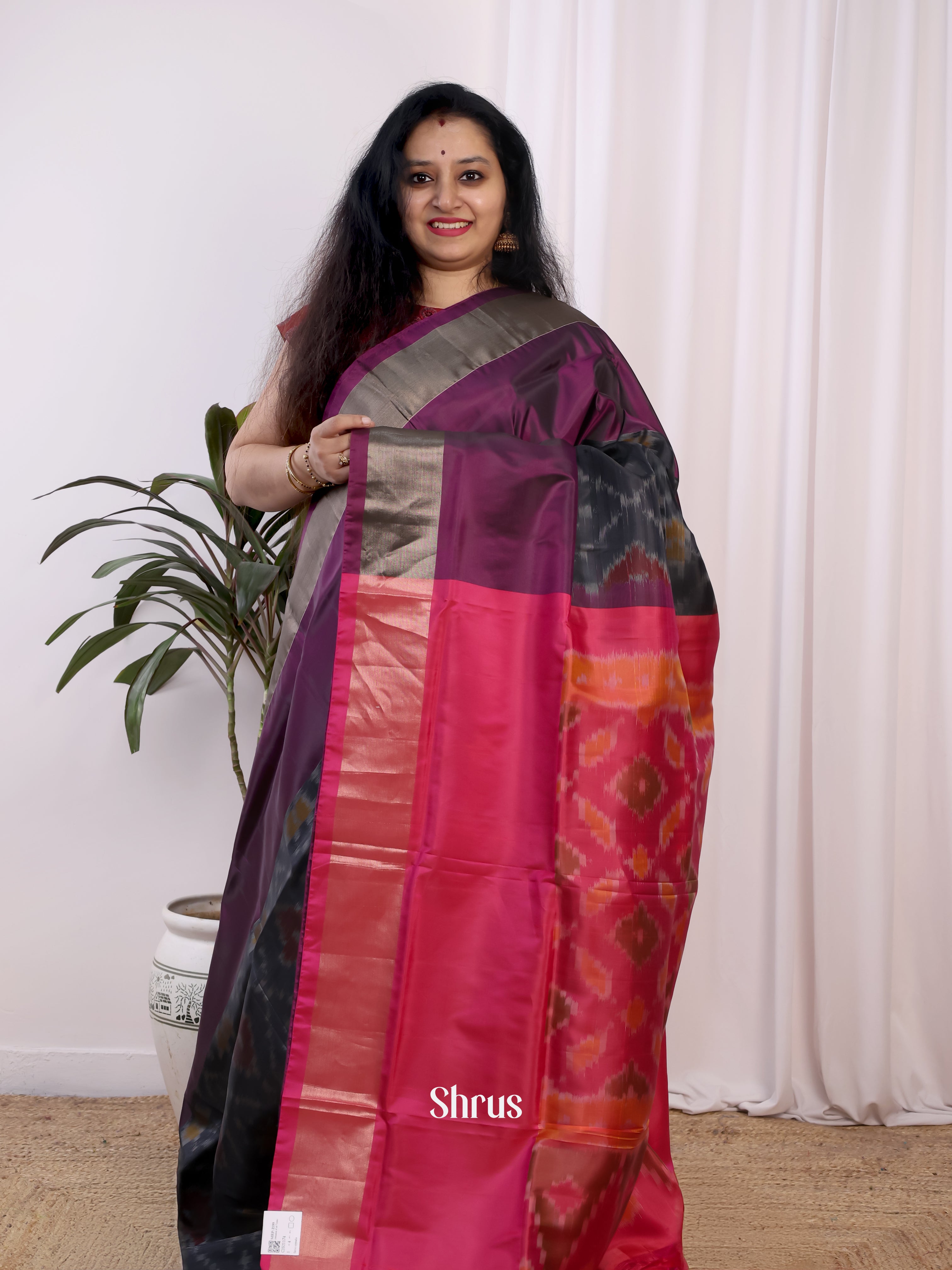 Grey , Purple & Pink - Semi uppada - Shop on Shrus.com