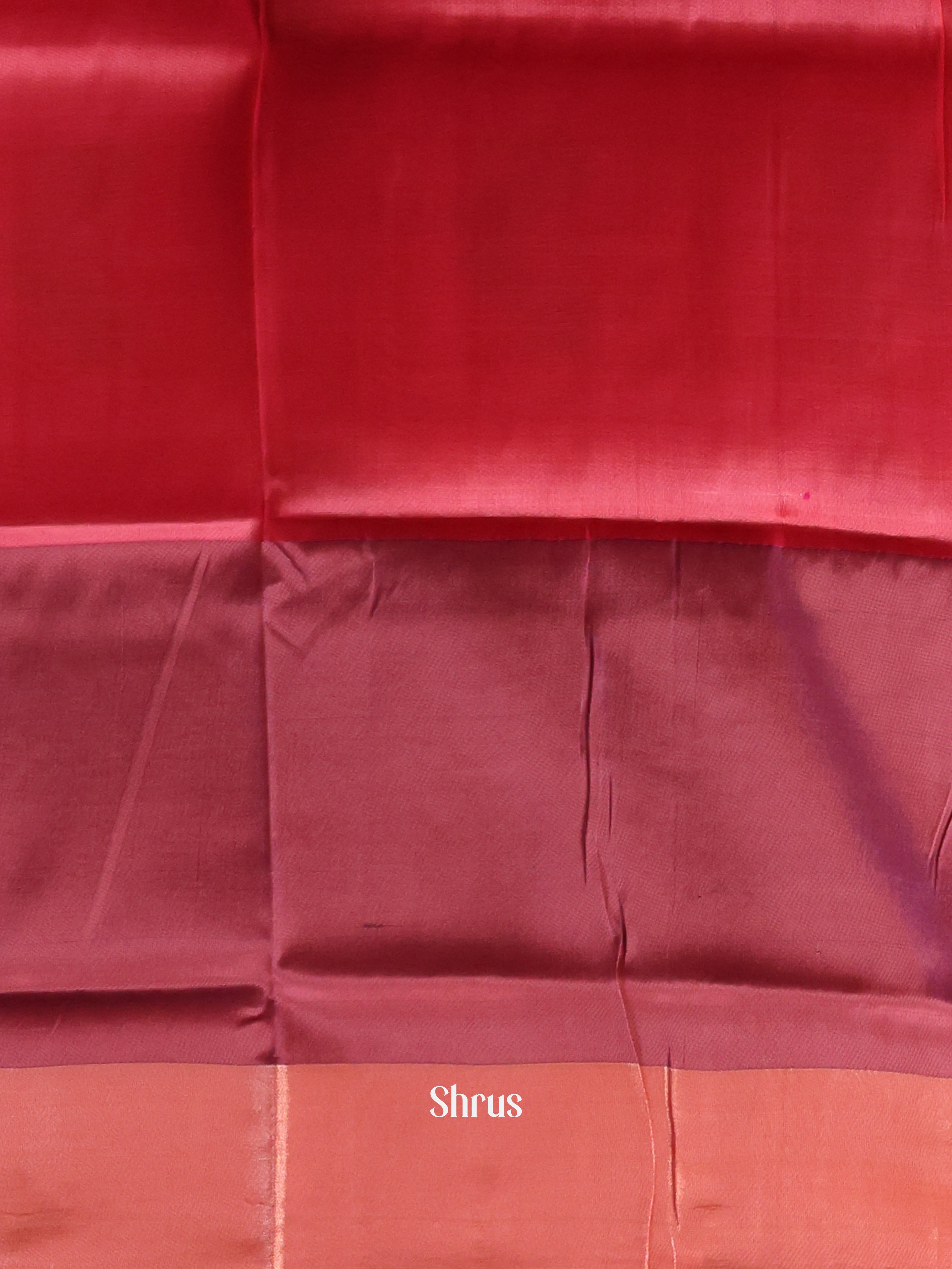 Mustard & Red - Semi uppada Saree - Shop on Shrus.com