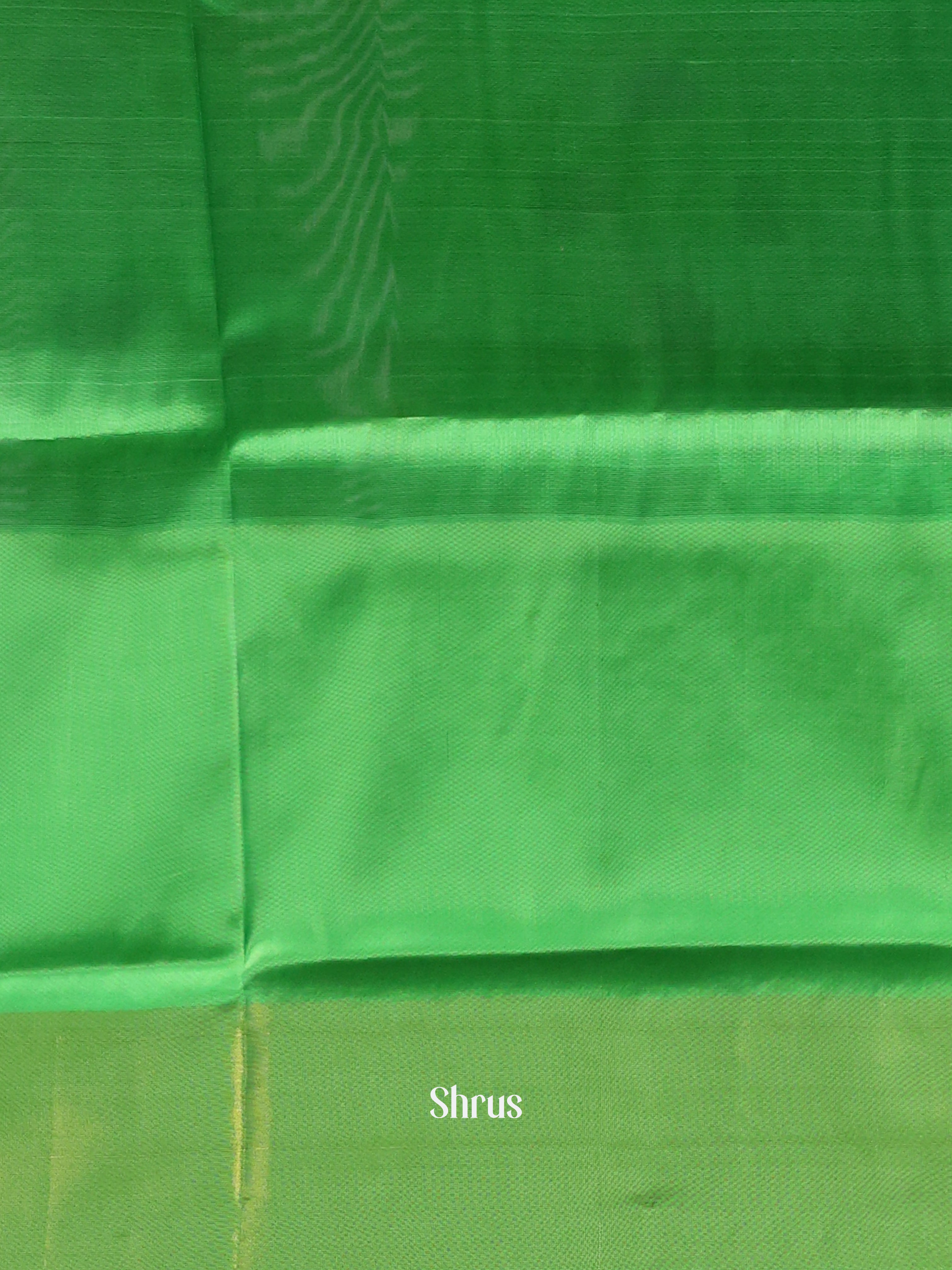 Orange & Green - Semi uppada Saree - Shop on Shrus.com
