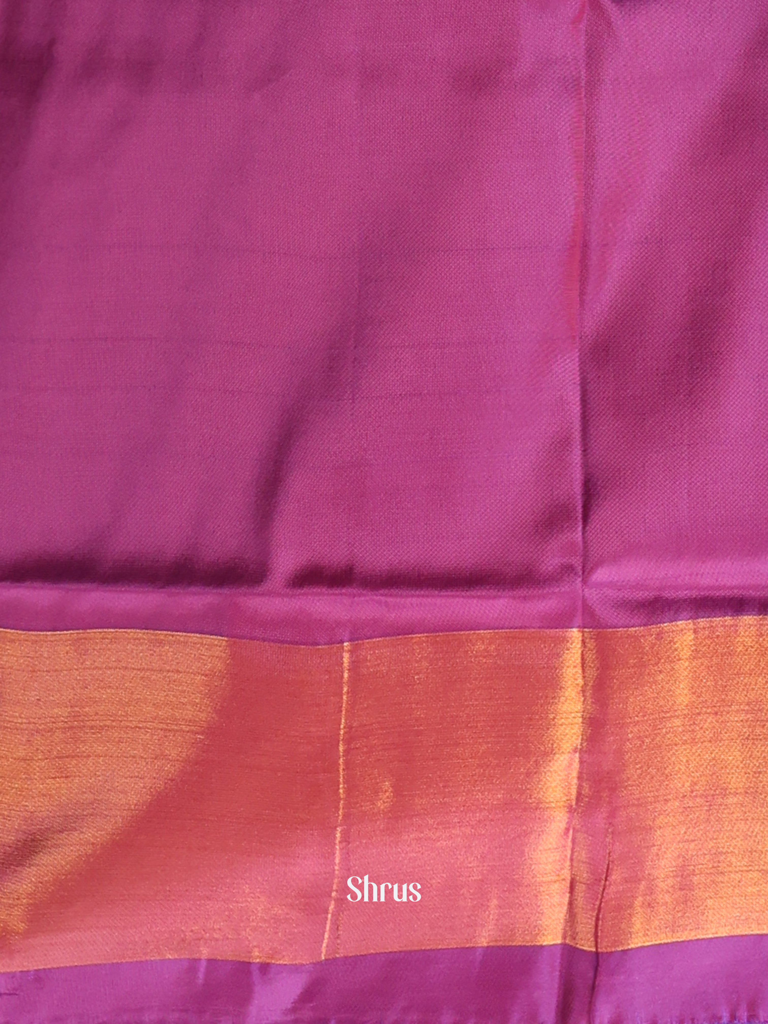 Brown & Purple - Semi uppada Saree - Shop on Shrus.com