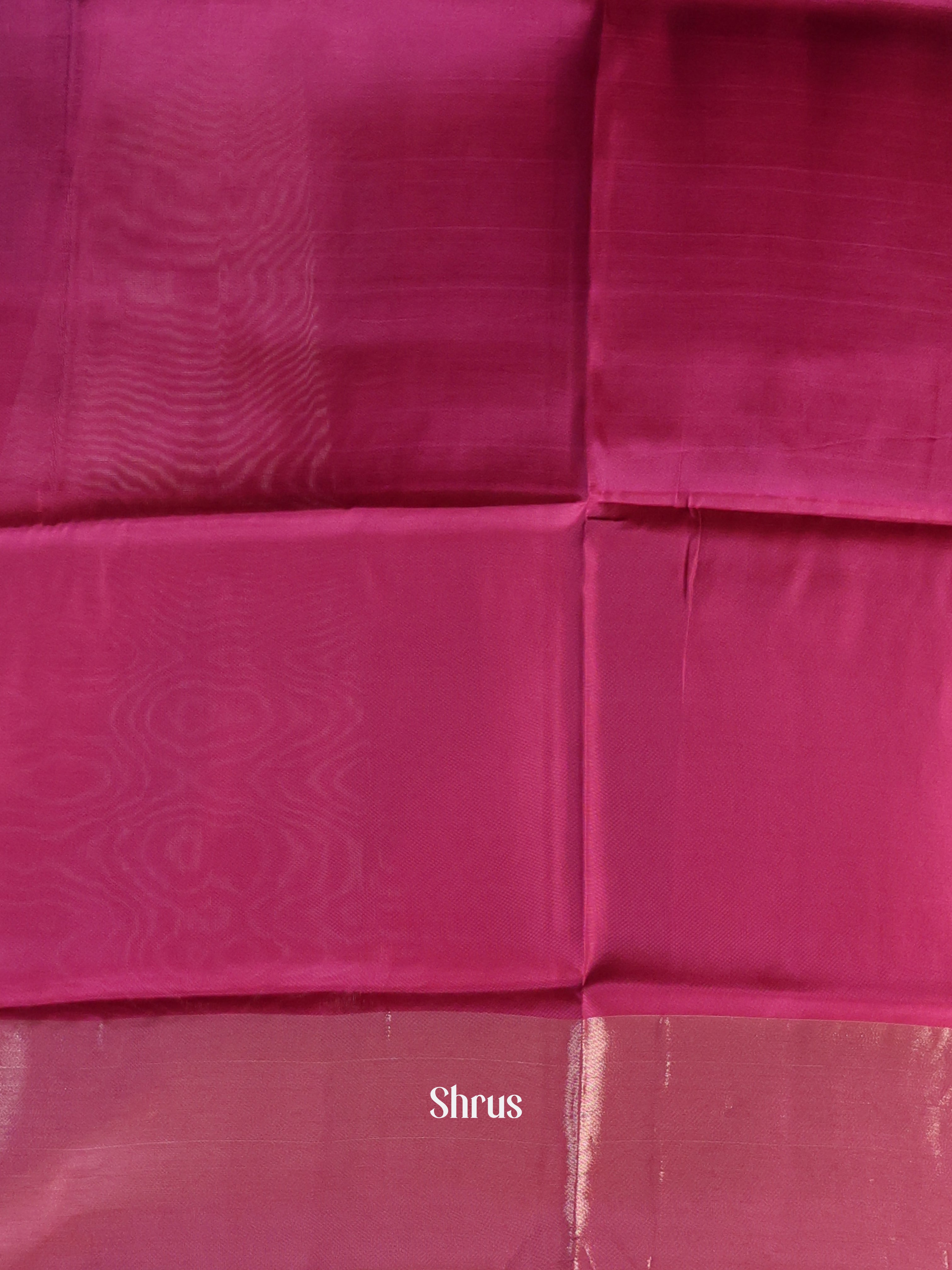 Green & Wine- Semi uppada Saree - Shop on Shrus.com