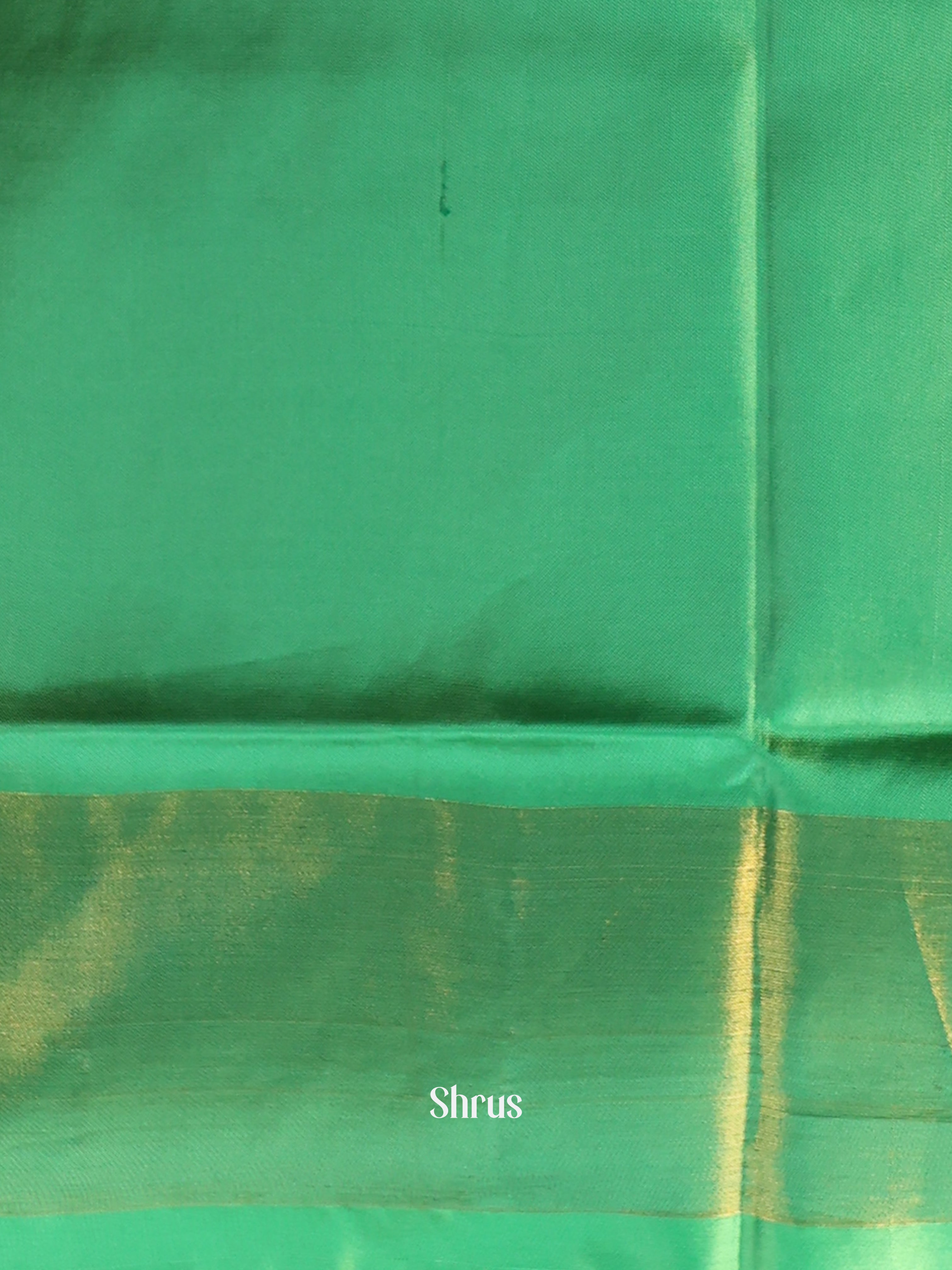 Maroon & Green - Semi uppada Saree - Shop on Shrus.com