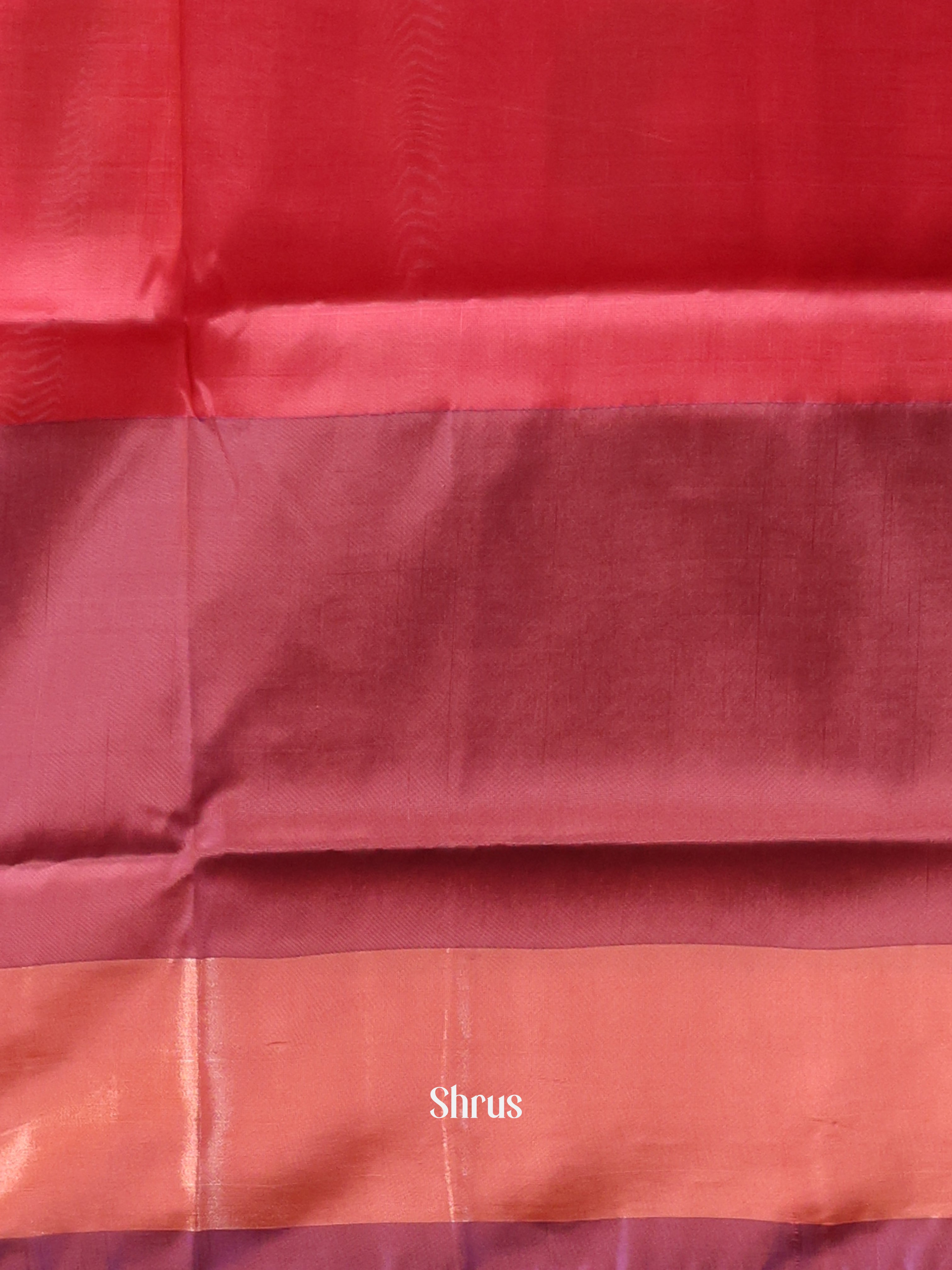 Mustard & Maroon- Semi uppada Saree - Shop on Shrus.com