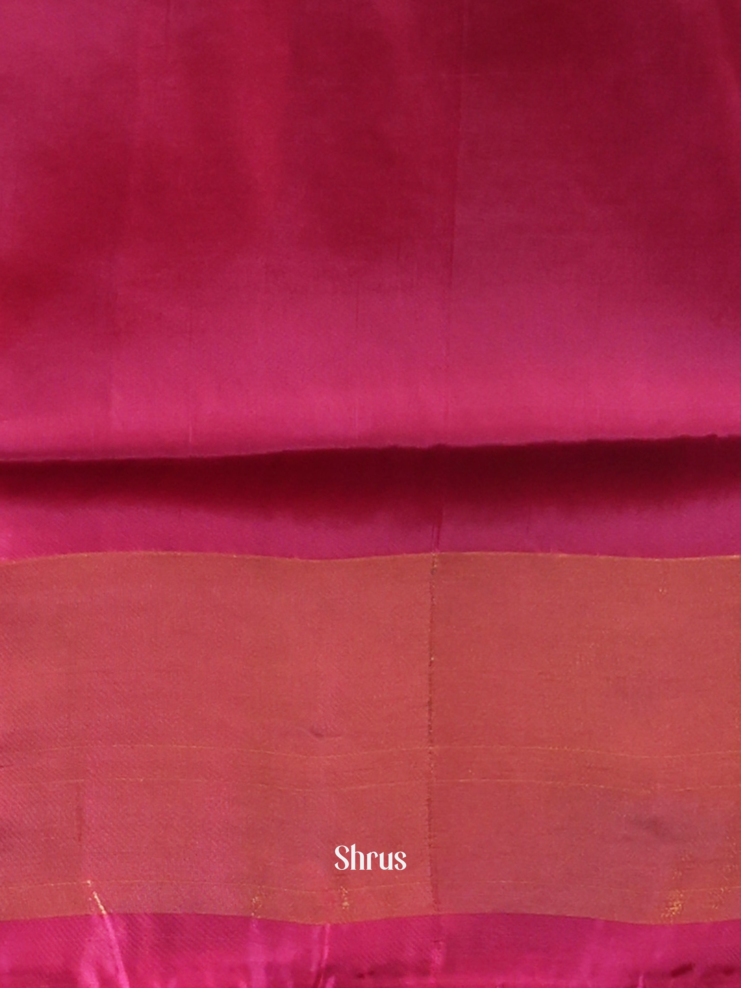 Light Green & Maroon - Semi uppada Saree - Shop on Shrus.com