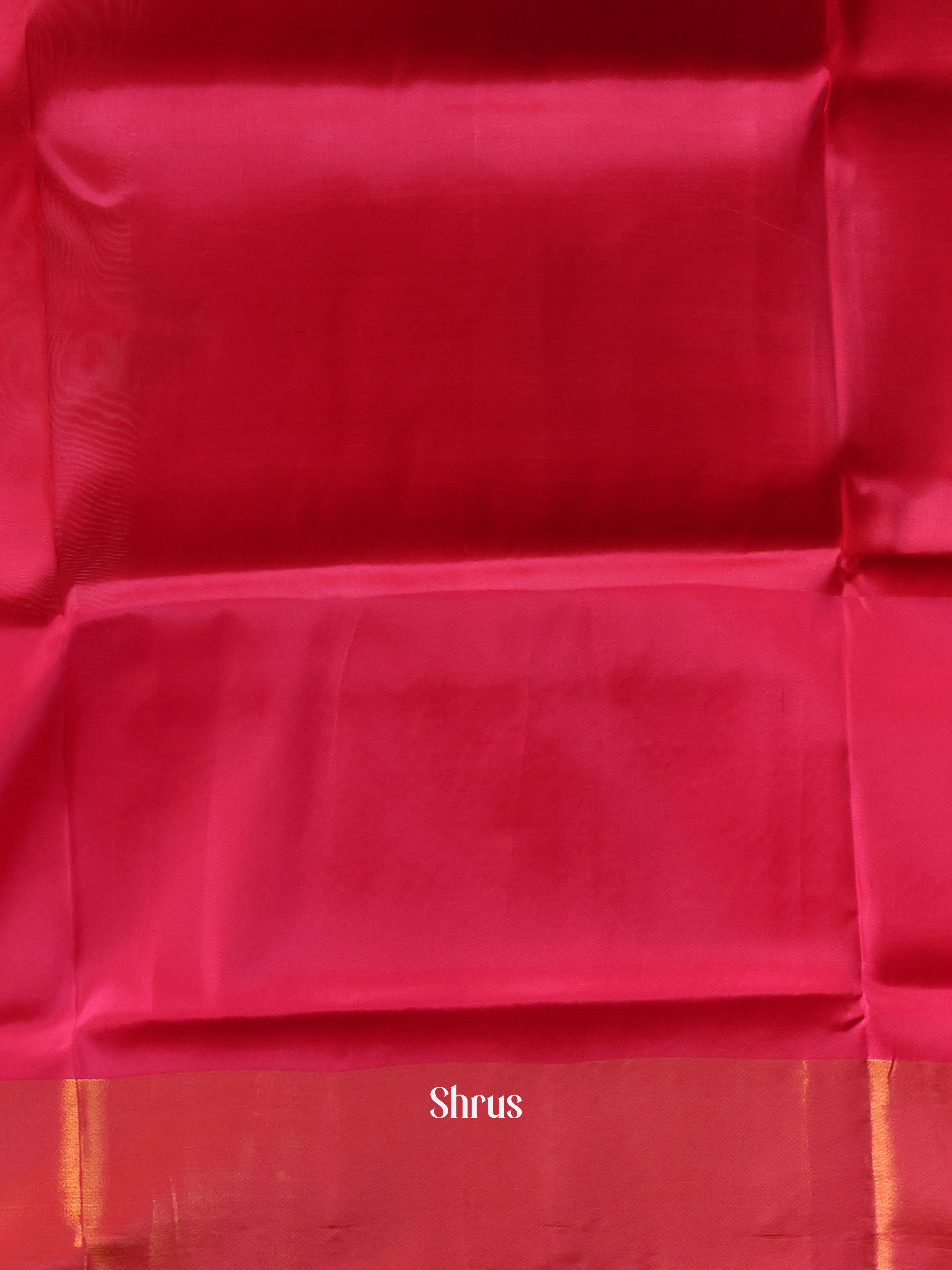 Green & Red - Semi uppada Saree - Shop on Shrus.com
