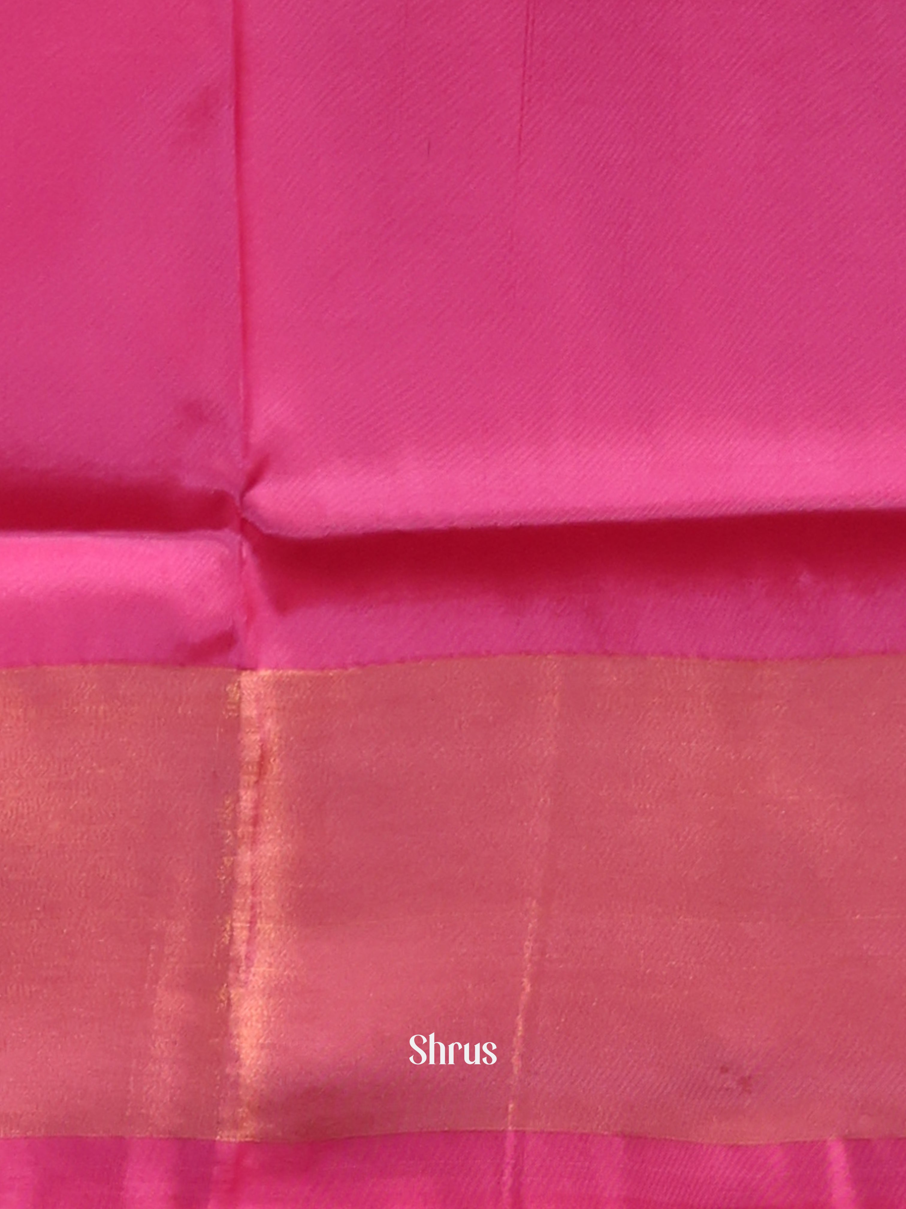 Ice Green & Pink - Semi uppada Saree - Shop on Shrus.com