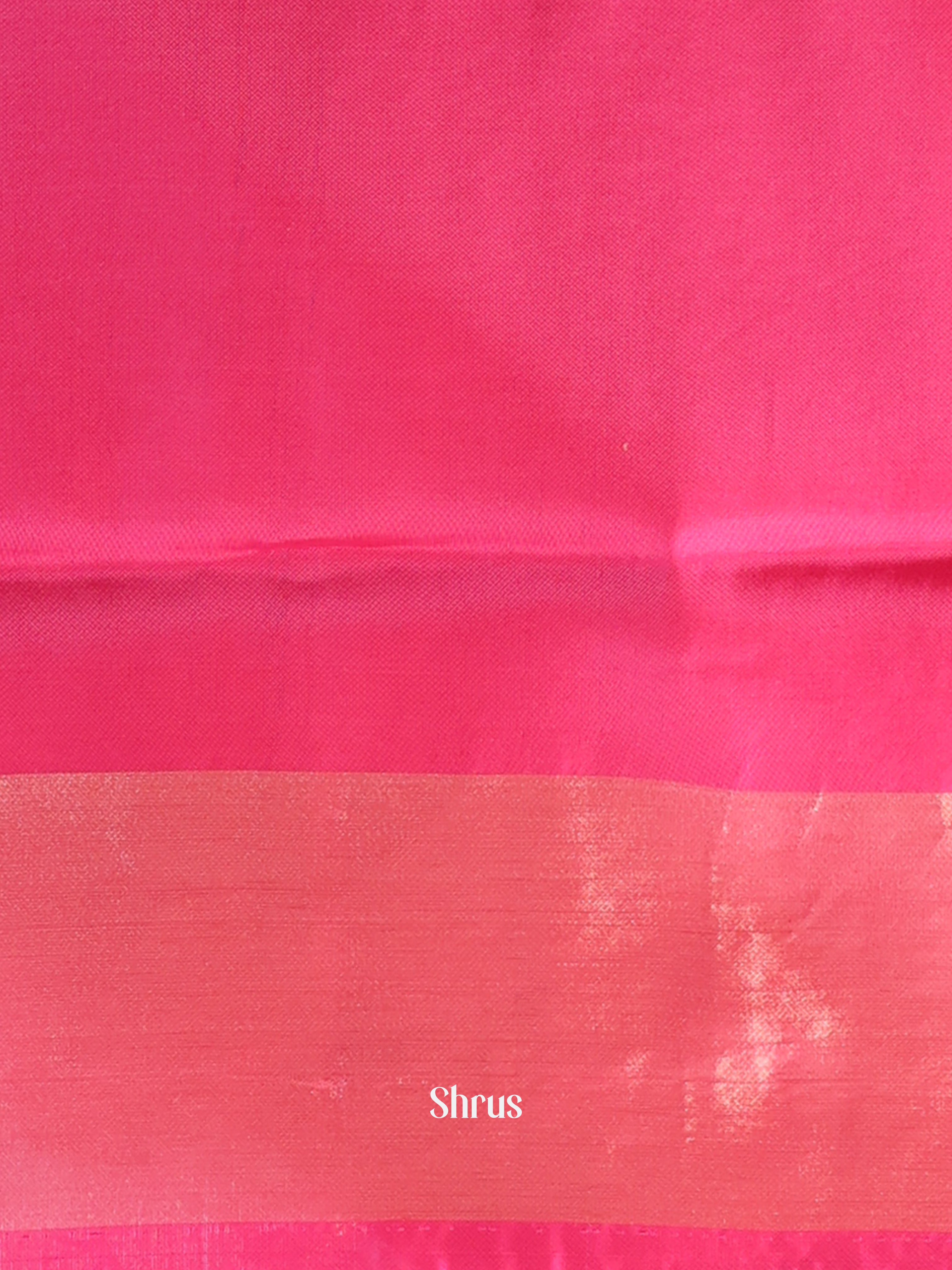 Green & Pink - Semi uppada Saree - Shop on Shrus.com