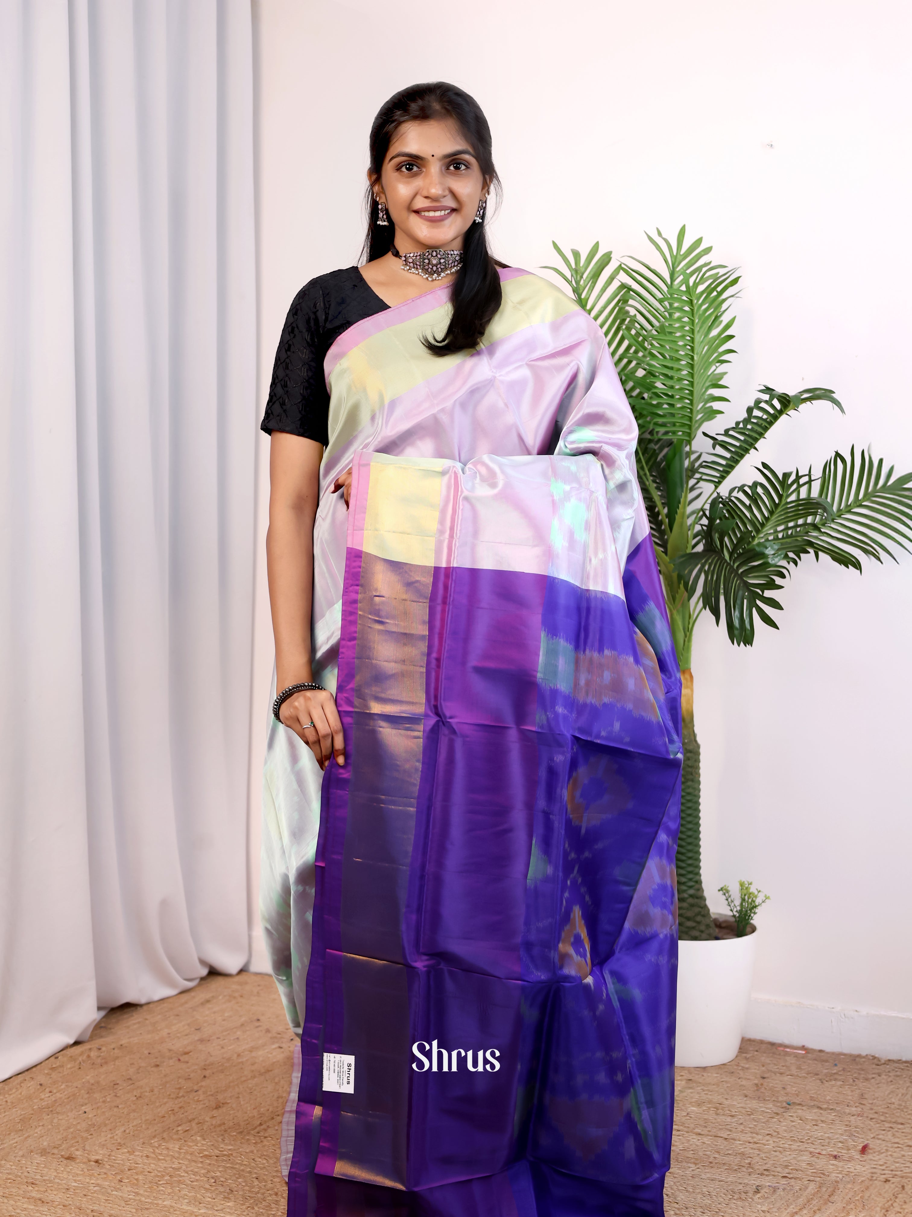 Lavender & Violet - Semi uppada Saree - Shop on Shrus.com