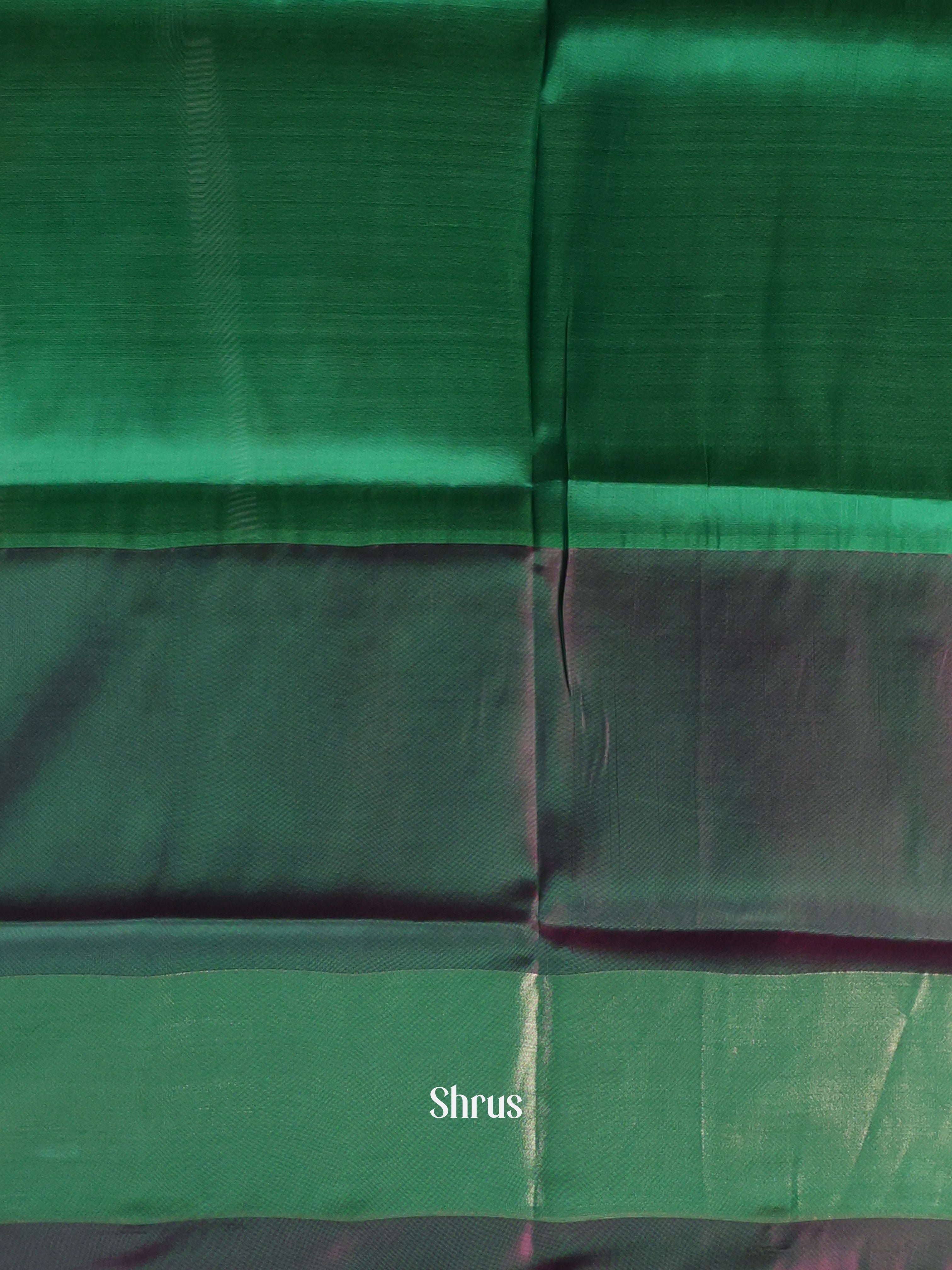 Purple & Green - Semi uppada Saree - Shop on Shrus.com