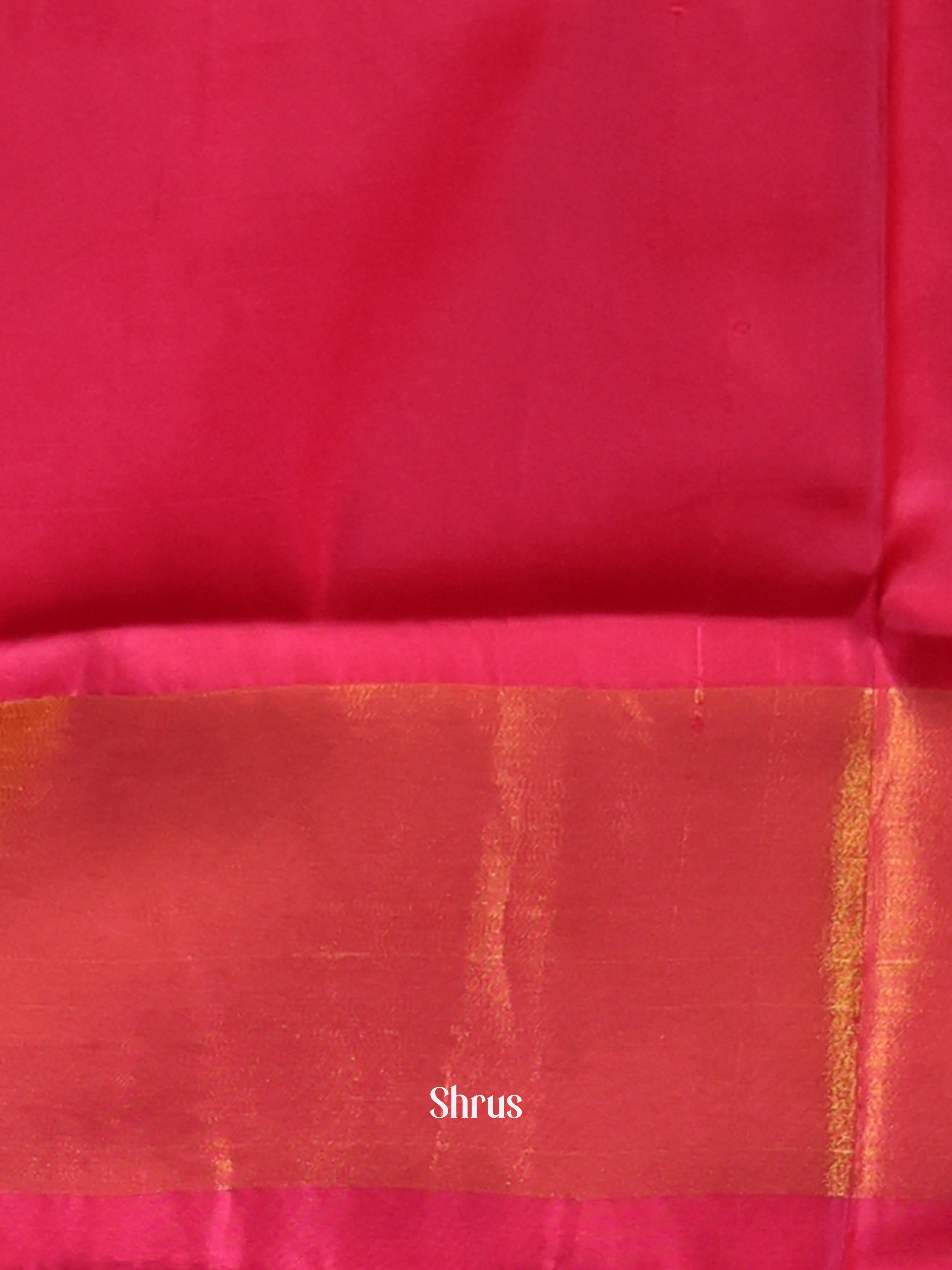 Green & Pink - Semi uppada Saree - Shop on Shrus.com
