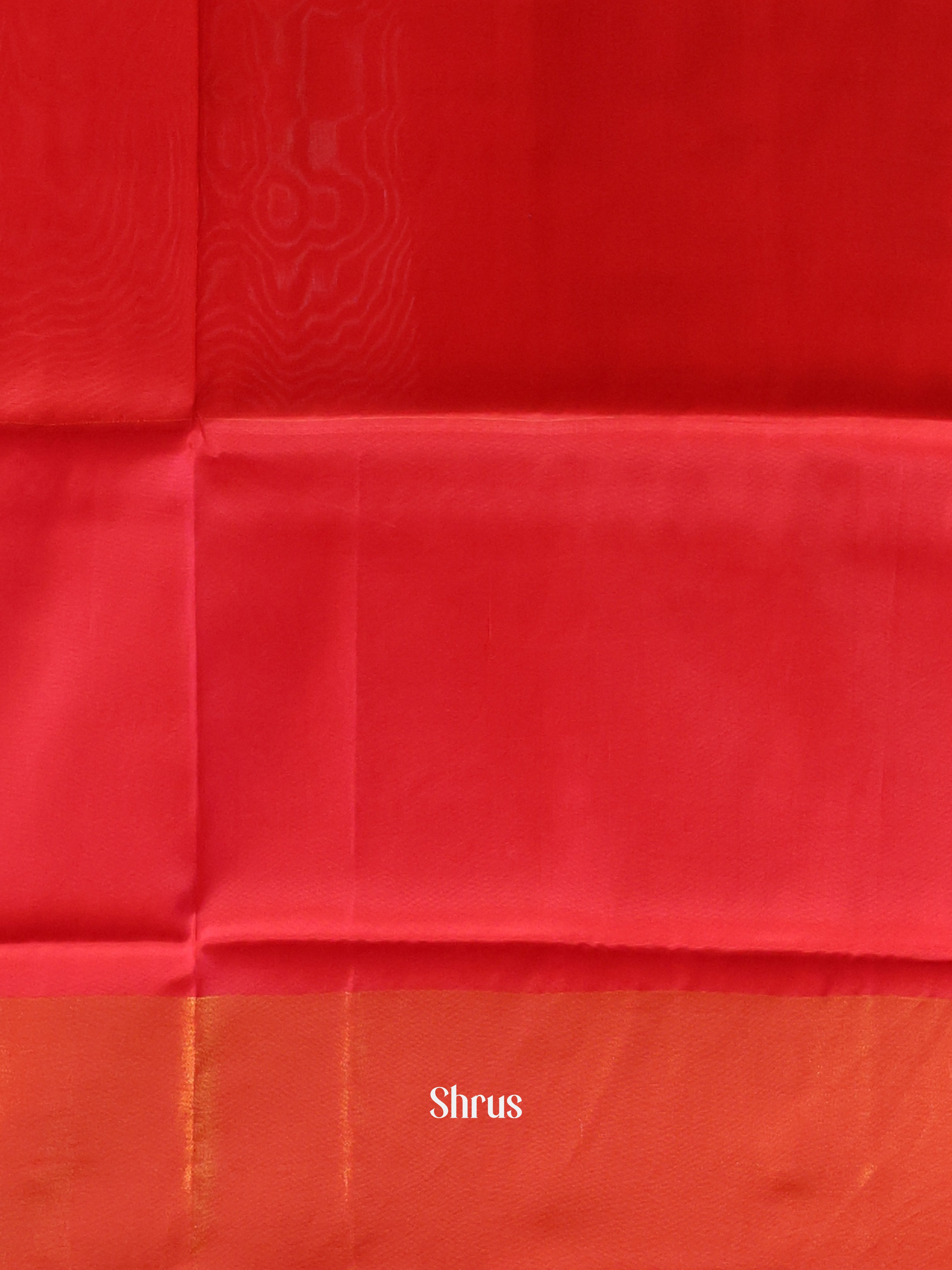 Green & Red- Semi uppada Saree - Shop on Shrus.com
