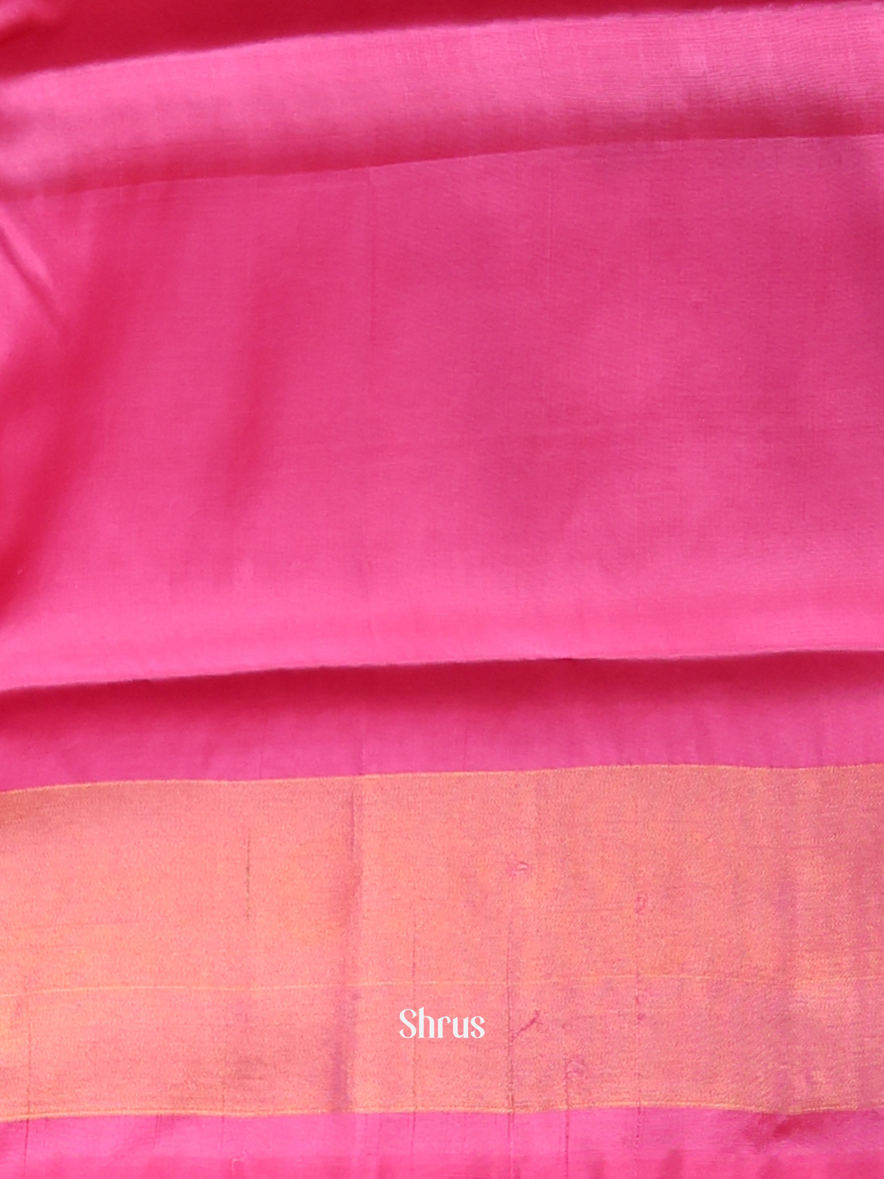 Grey & Pink - Semi uppada Saree - Shop on Shrus.com