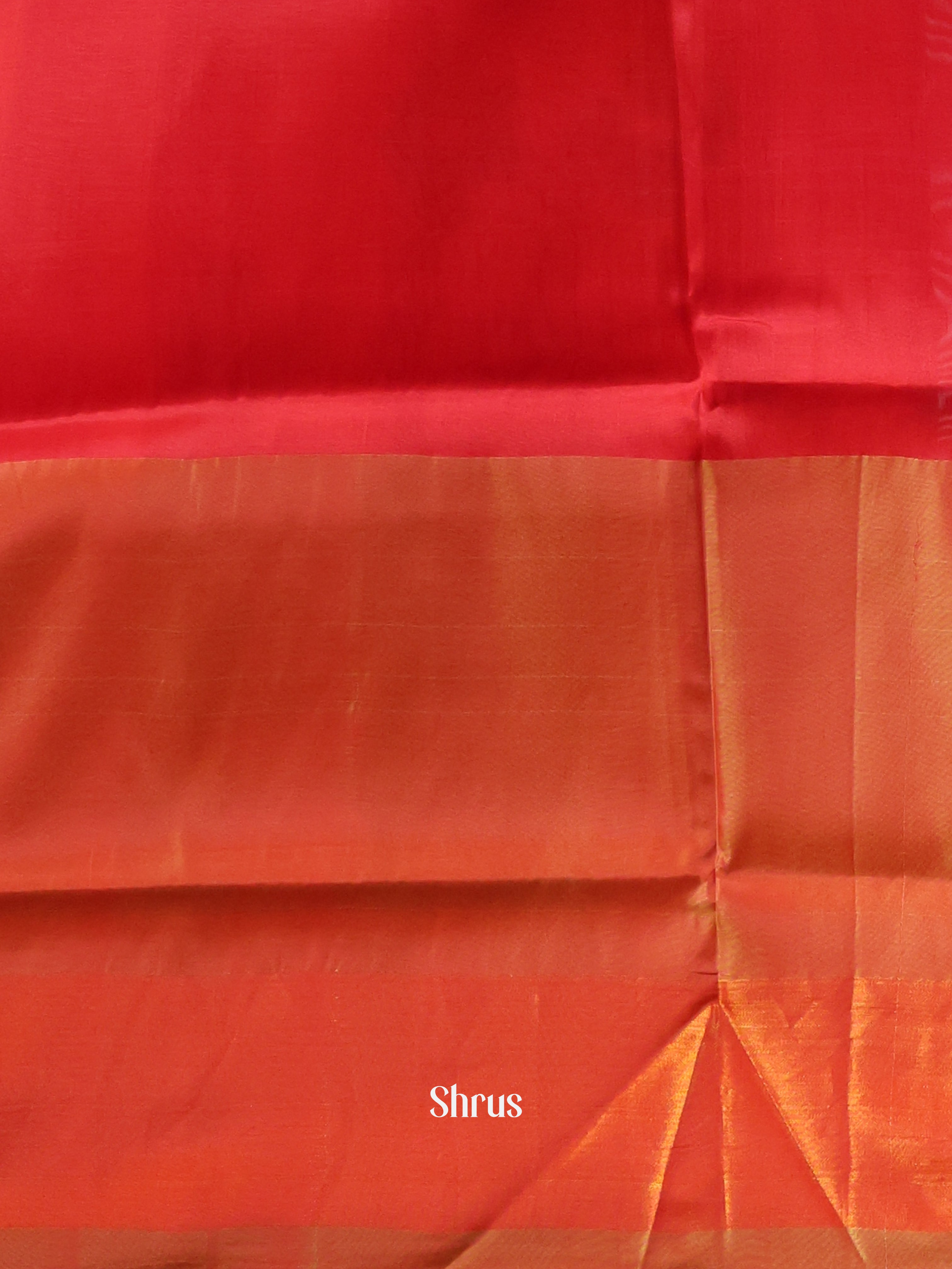 Purple & Red - Semi uppada Saree - Shop on Shrus.com