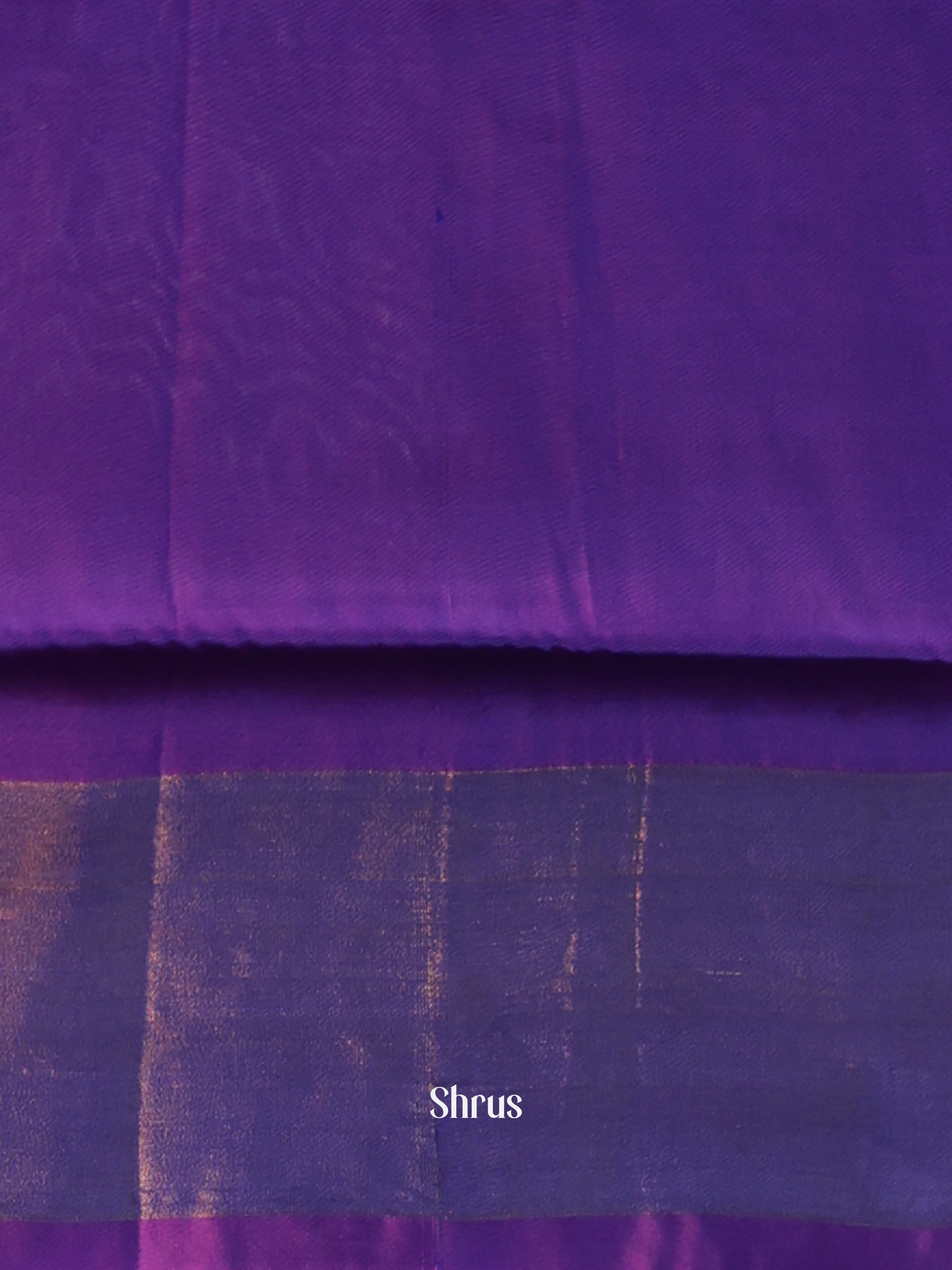 Yellow & Violet - Semi uppada Saree - Shop on Shrus.com
