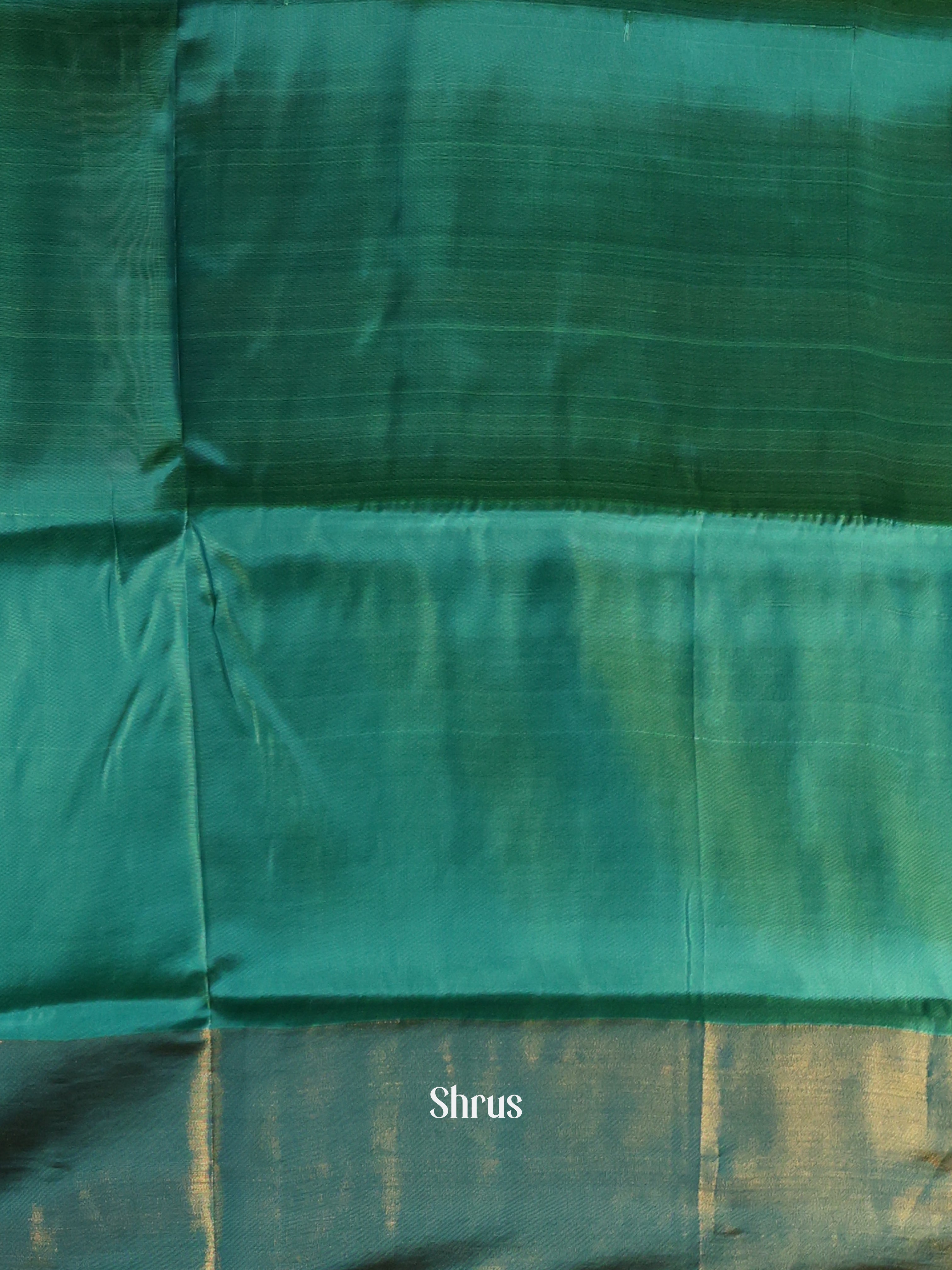Red & Green - Semi uppada Saree - Shop on Shrus.com