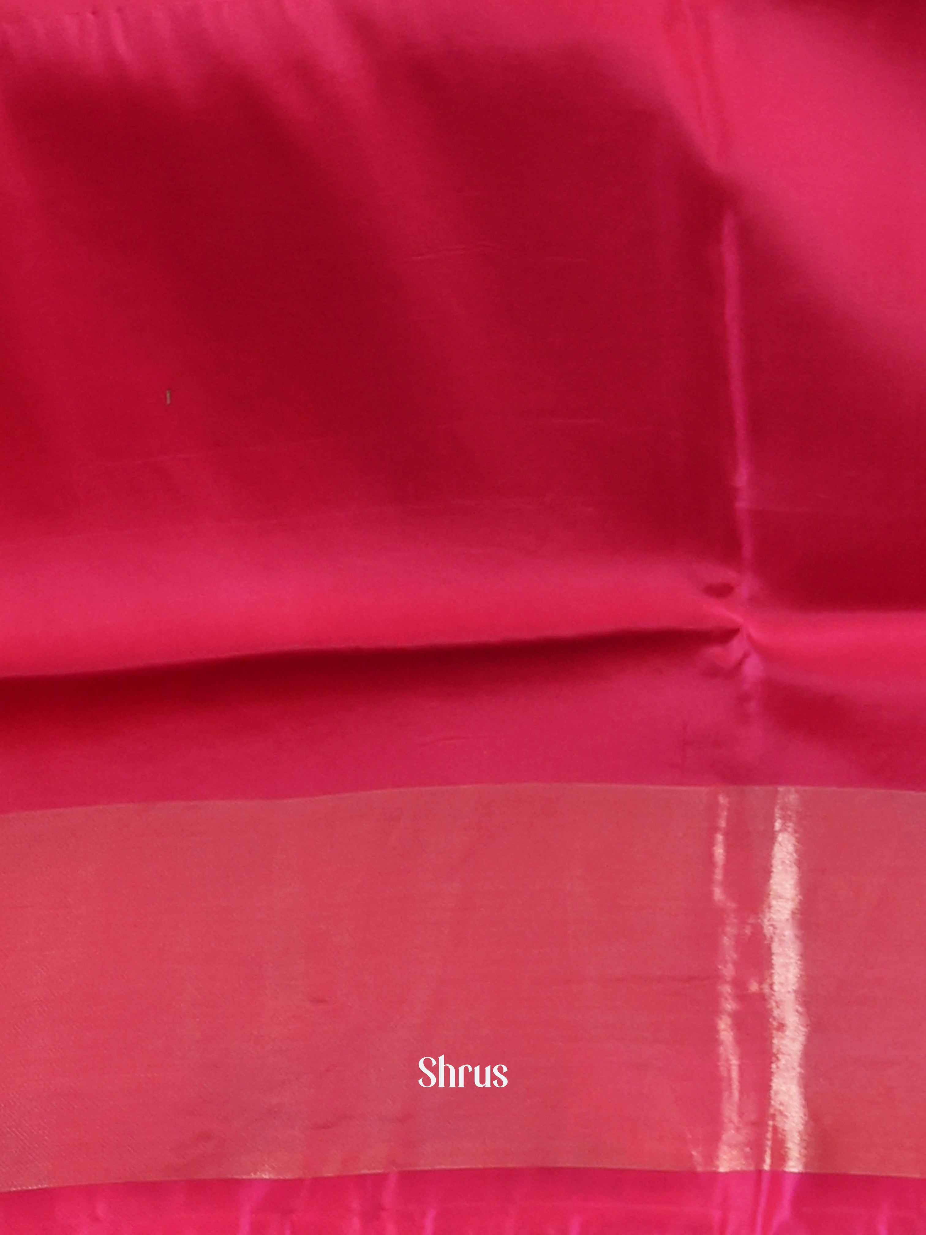 Green & Pink - Semi uppada Saree - Shop on Shrus.com