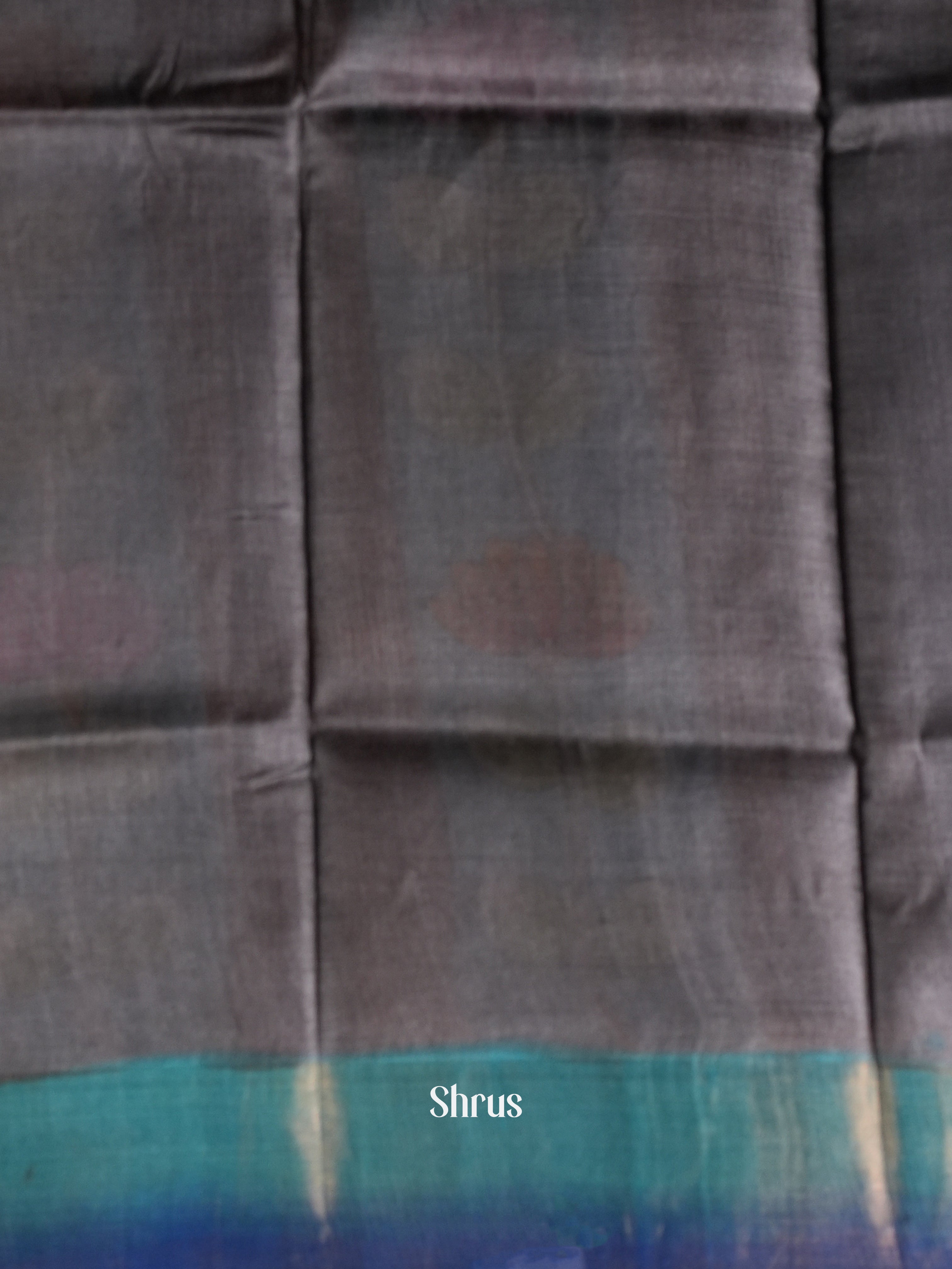Black & Blue- Tussar Saree - Shop on Shrus.com