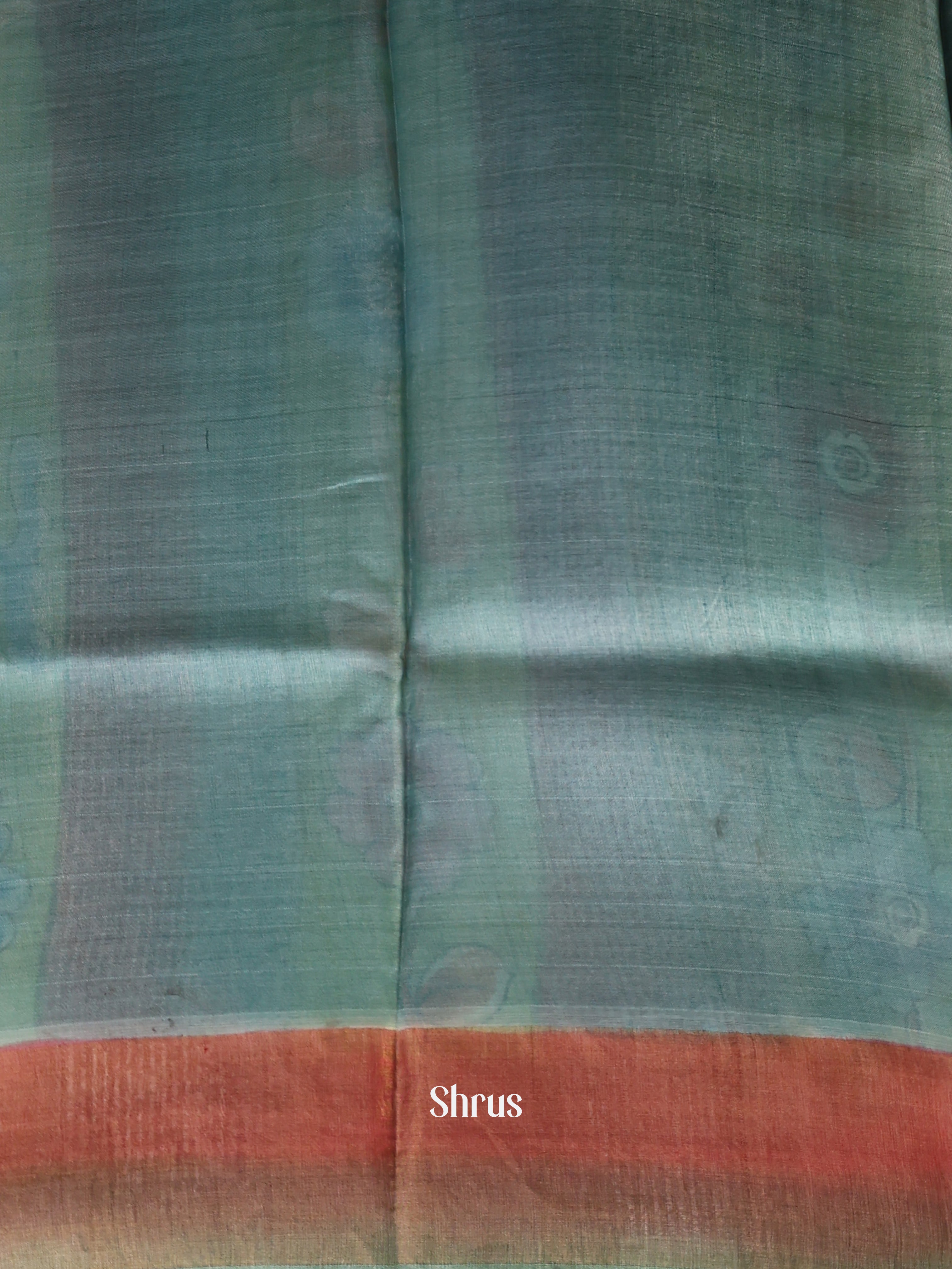 Blue & Green - Tussar Saree - Shop on Shrus.com
