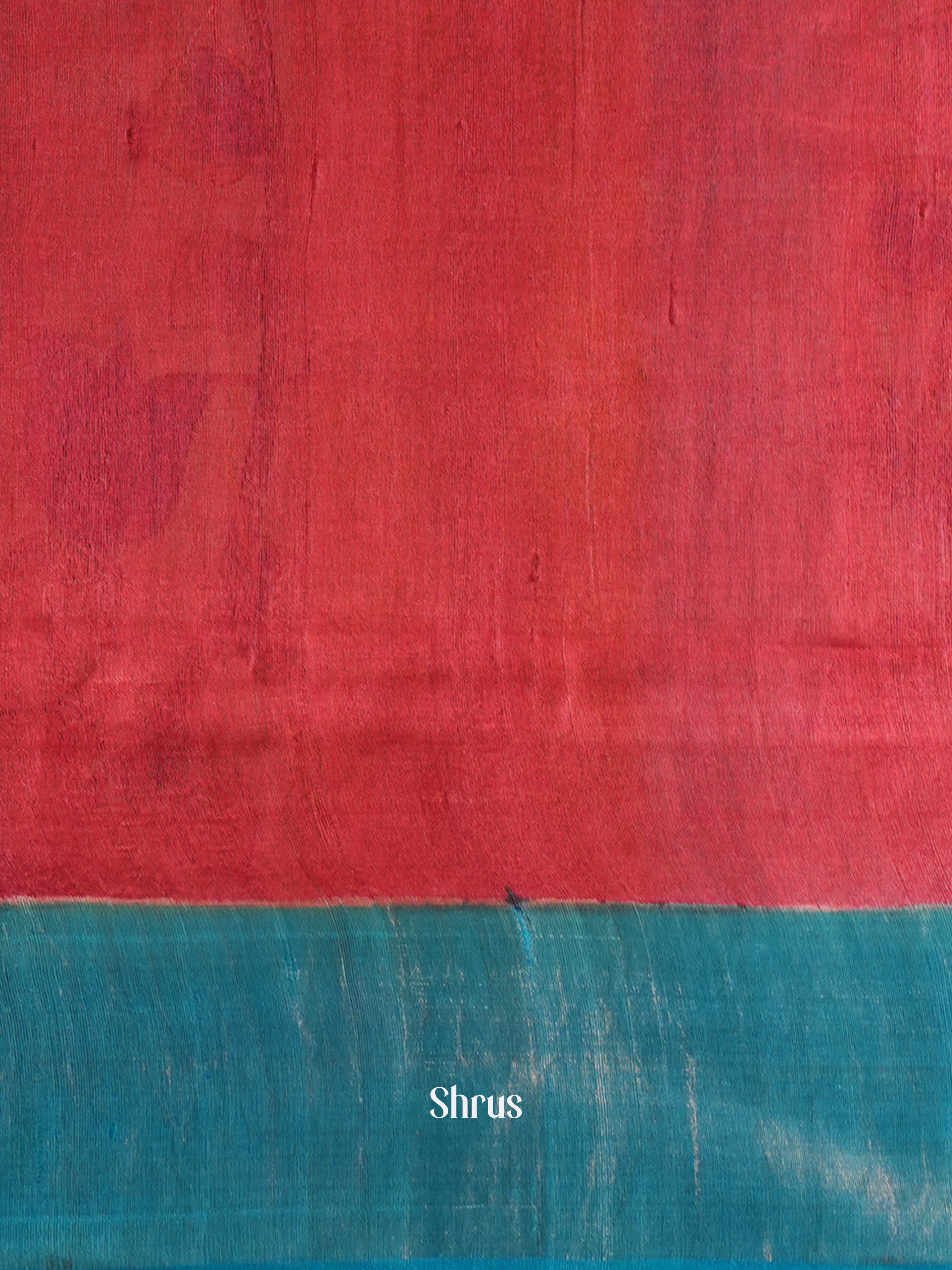 Blue & Cream - Tussar Saree - Shop on Shrus.com