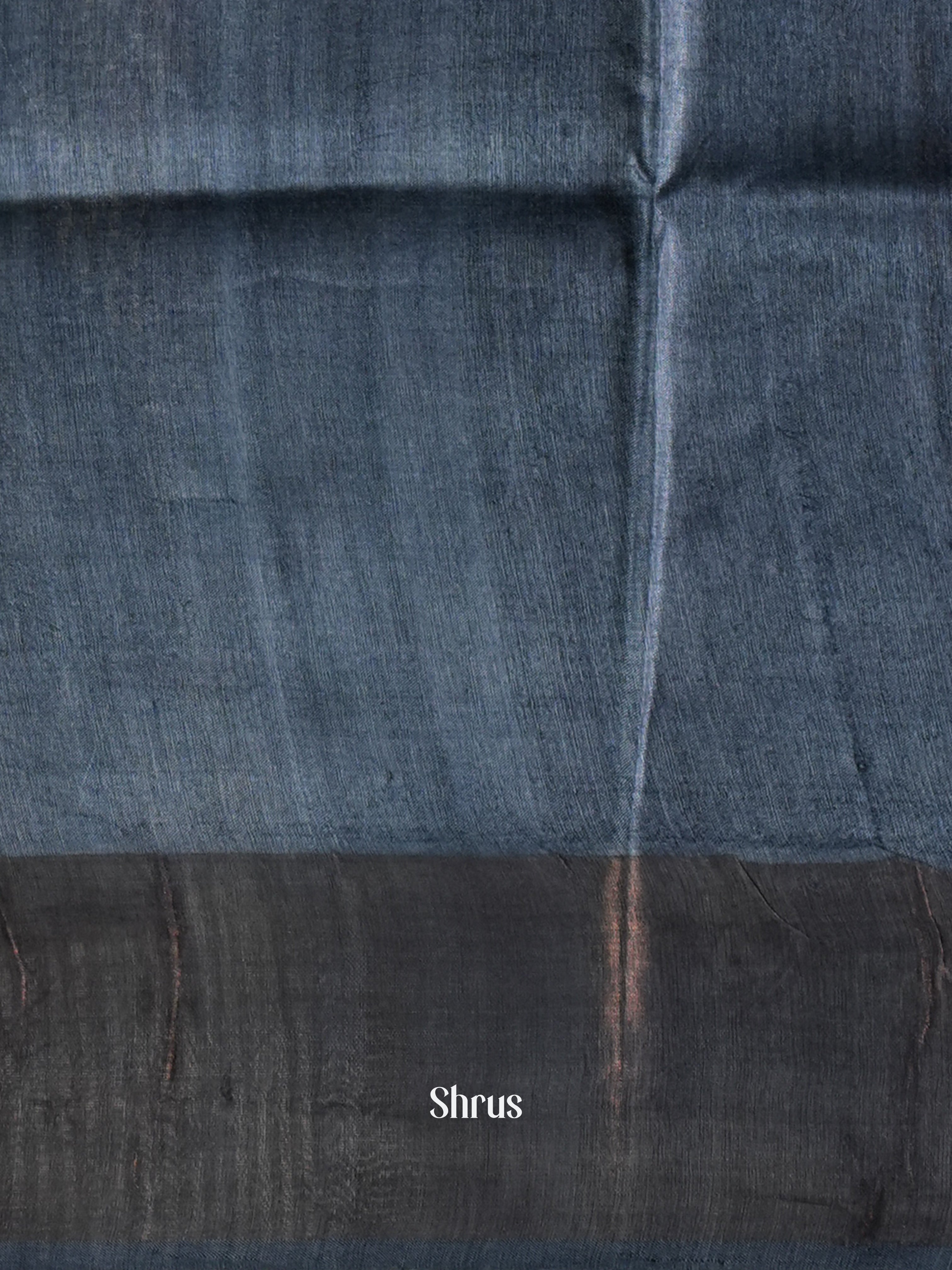 Blue & Brown - Tussar Saree - Shop on Shrus.com