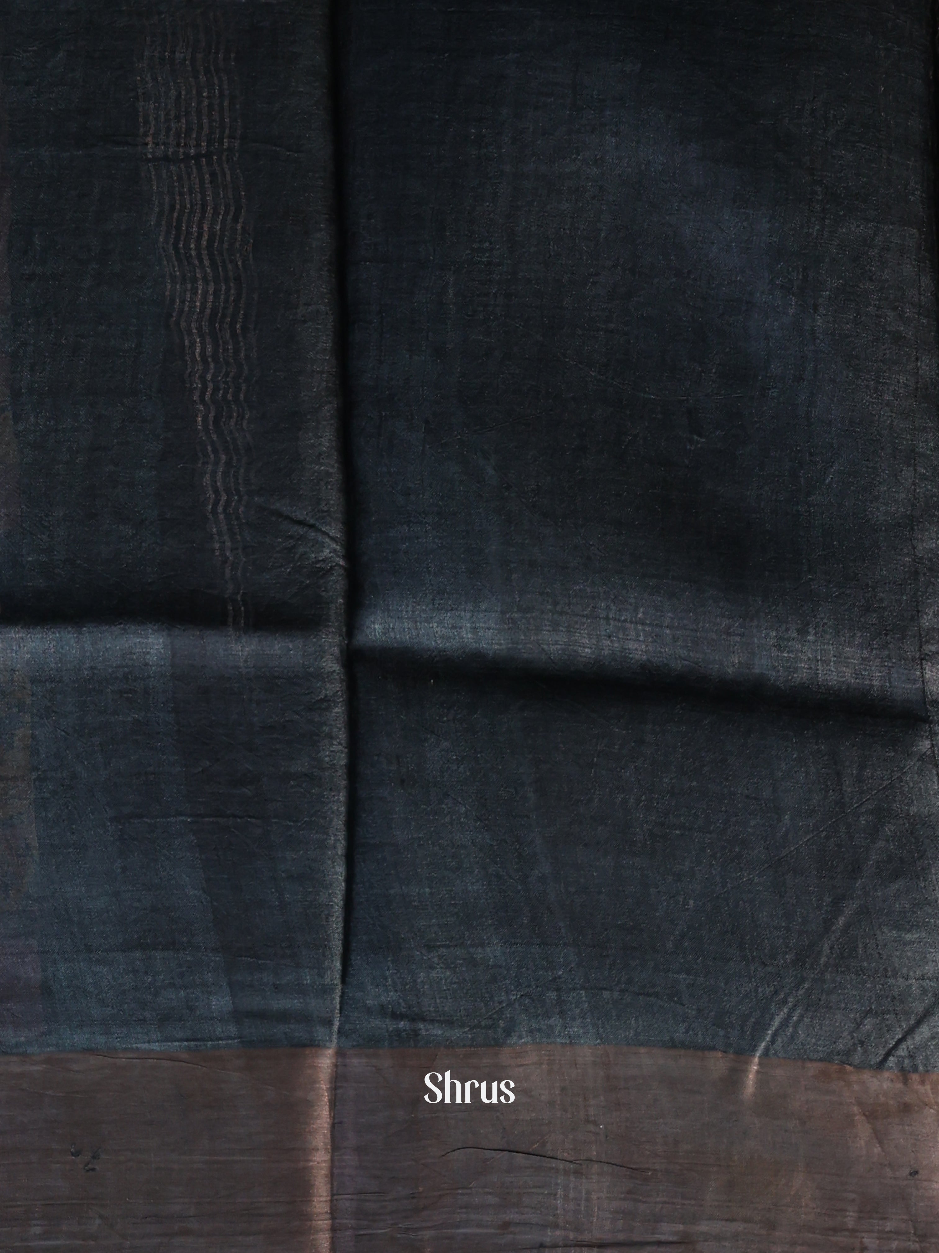 Purple & Blue- Tussar Saree - Shop on Shrus.com