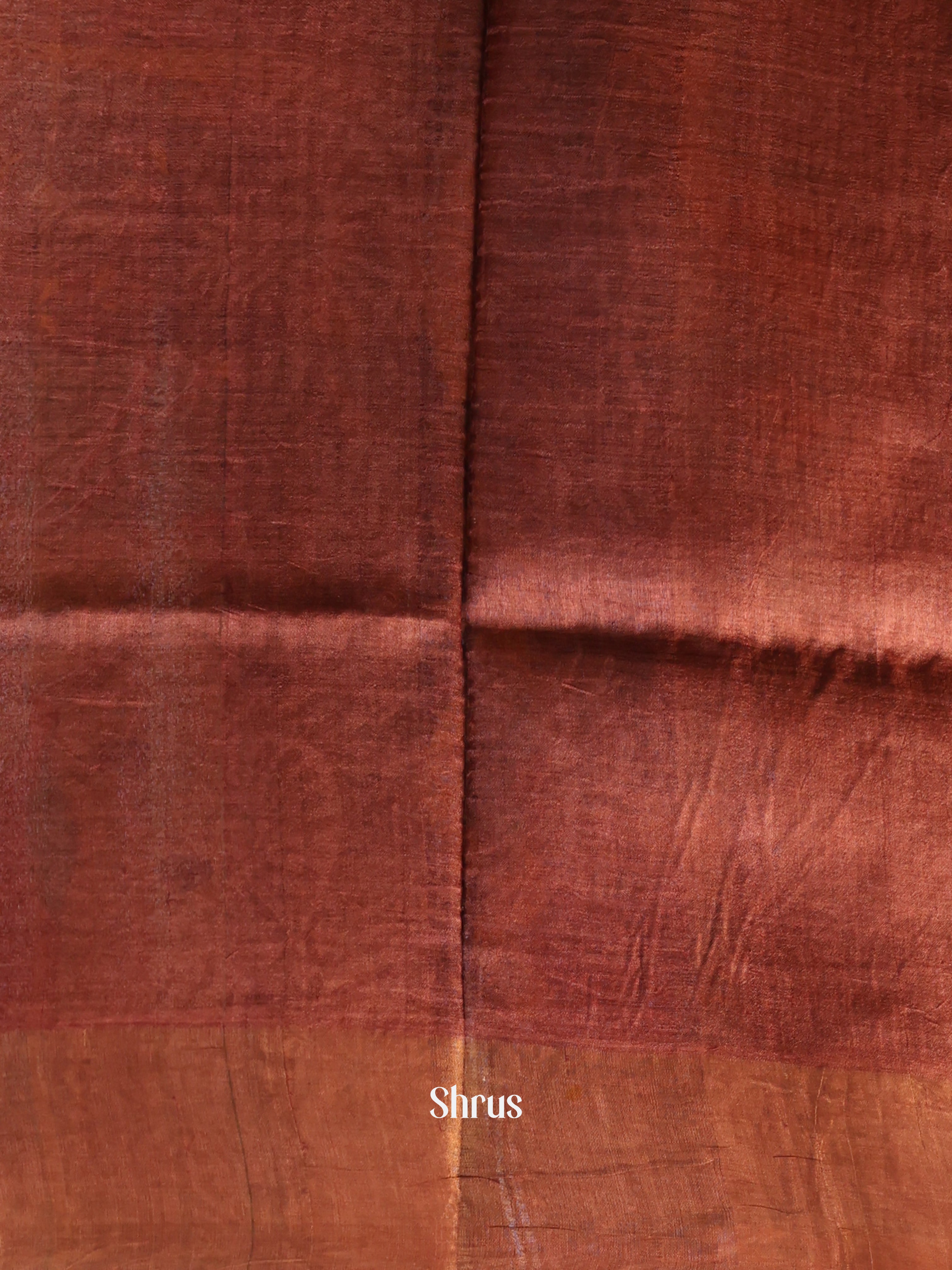 Black & Brown - Tussar Saree - Shop on Shrus.com
